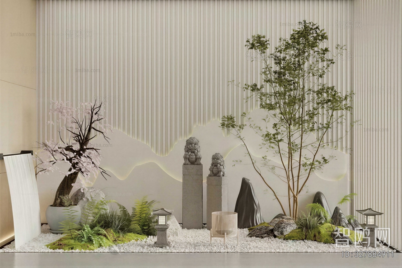 New Chinese Style Plant Landscaping