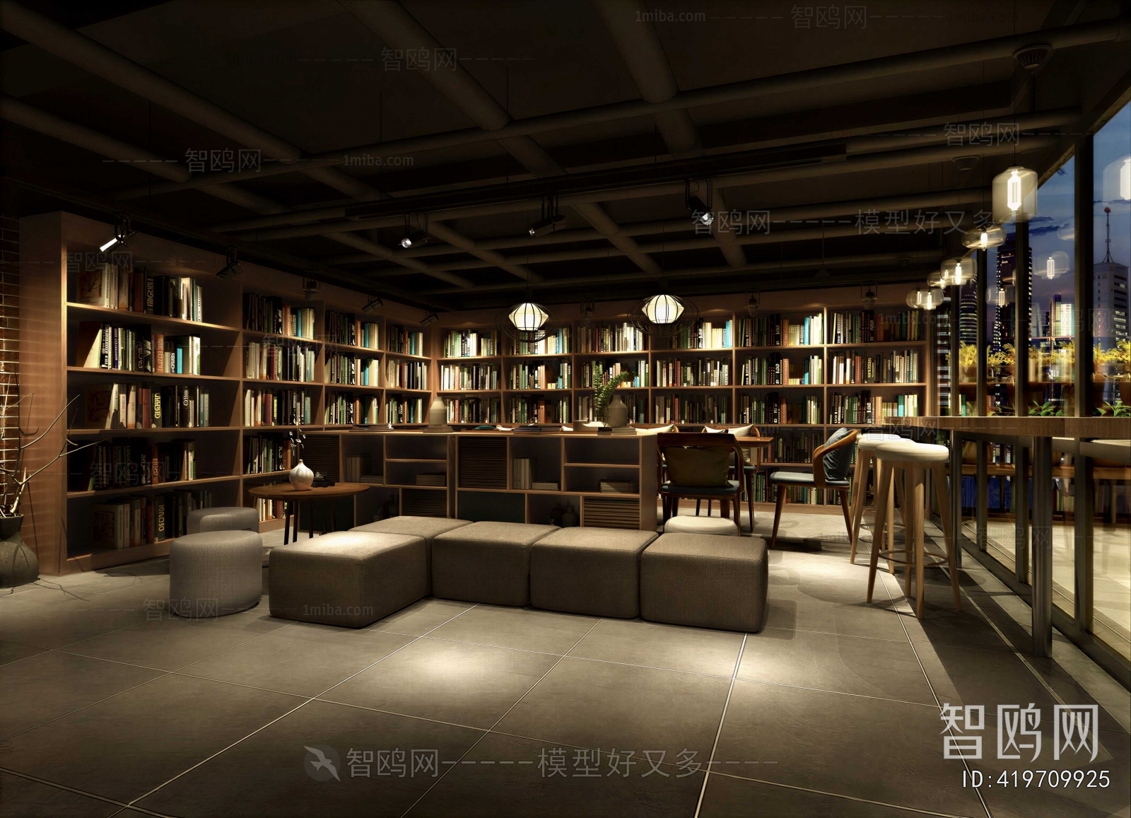 Modern Bookstore Book Bar