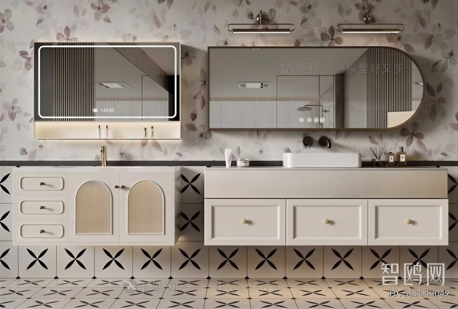 French Style Bathroom Cabinet