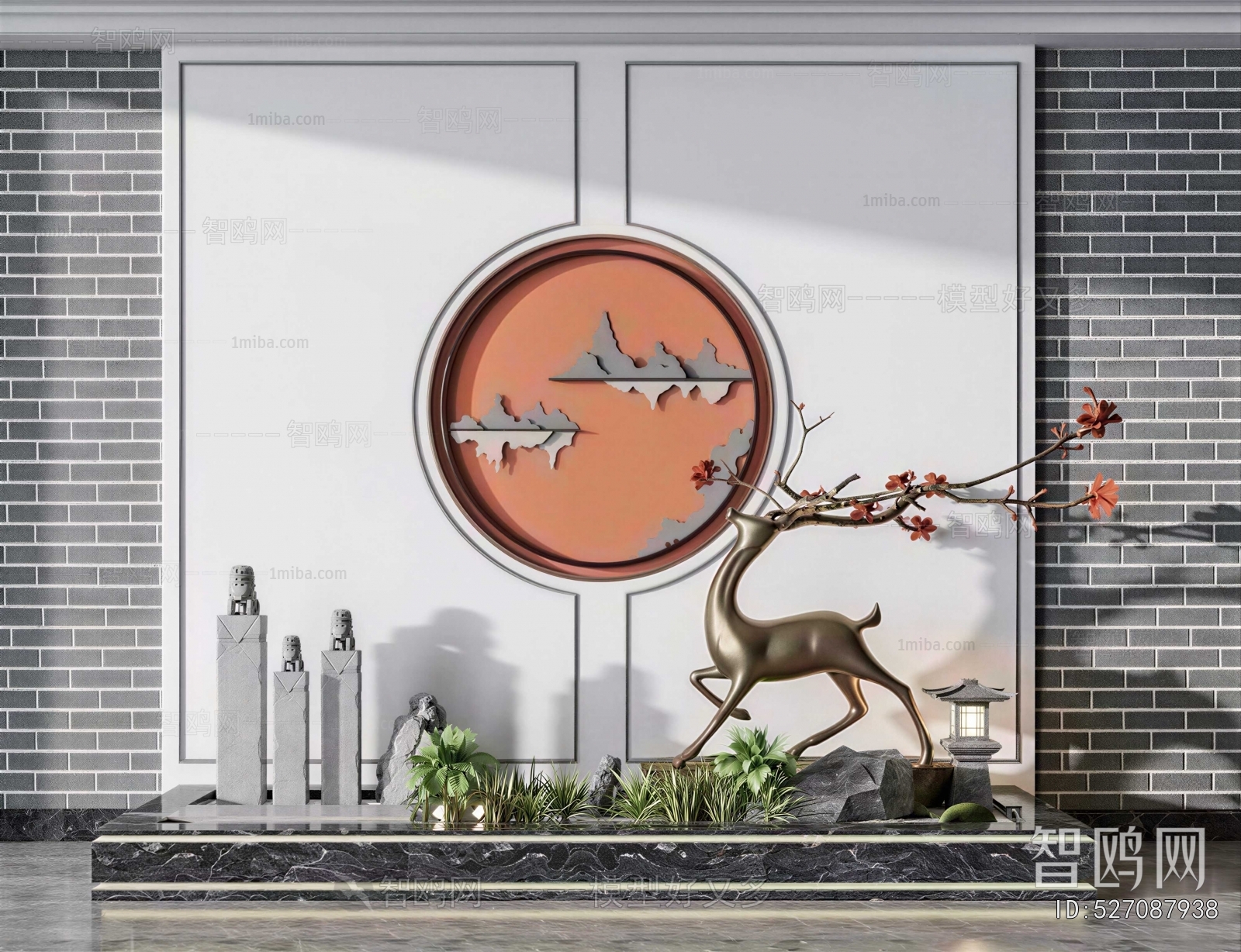 New Chinese Style Plant Landscaping