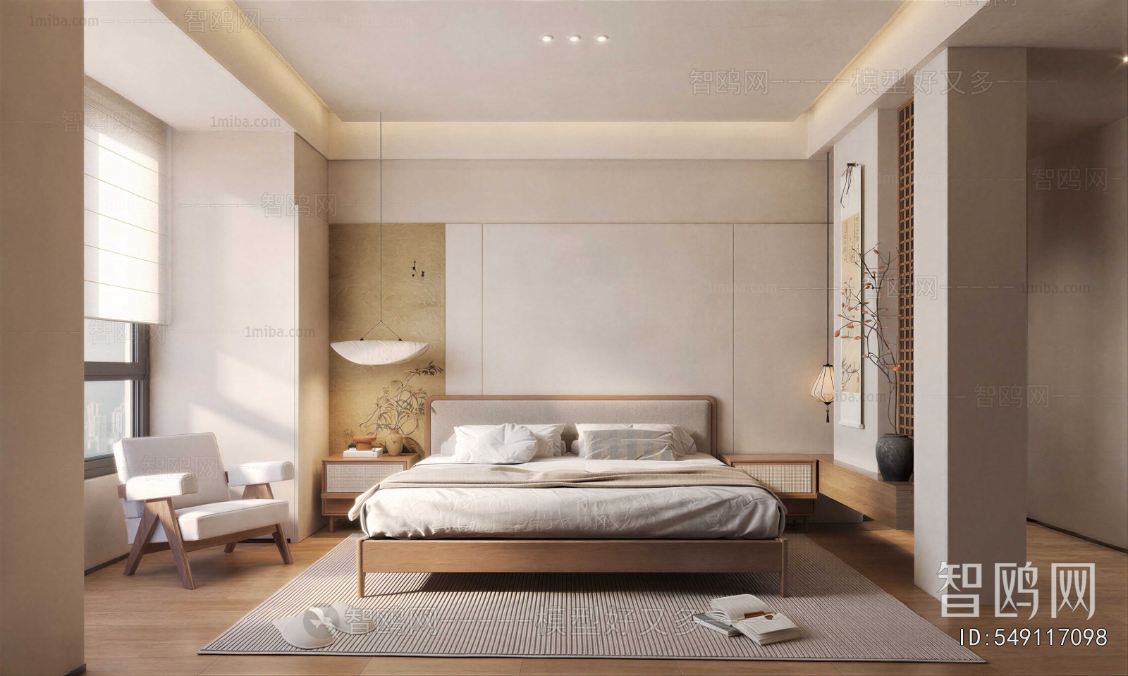 New Chinese Style Bedroom