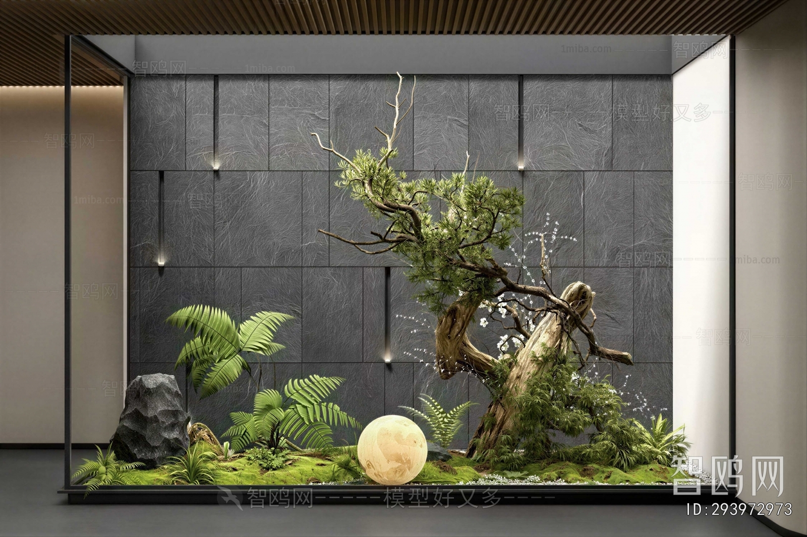 New Chinese Style Plant Landscaping