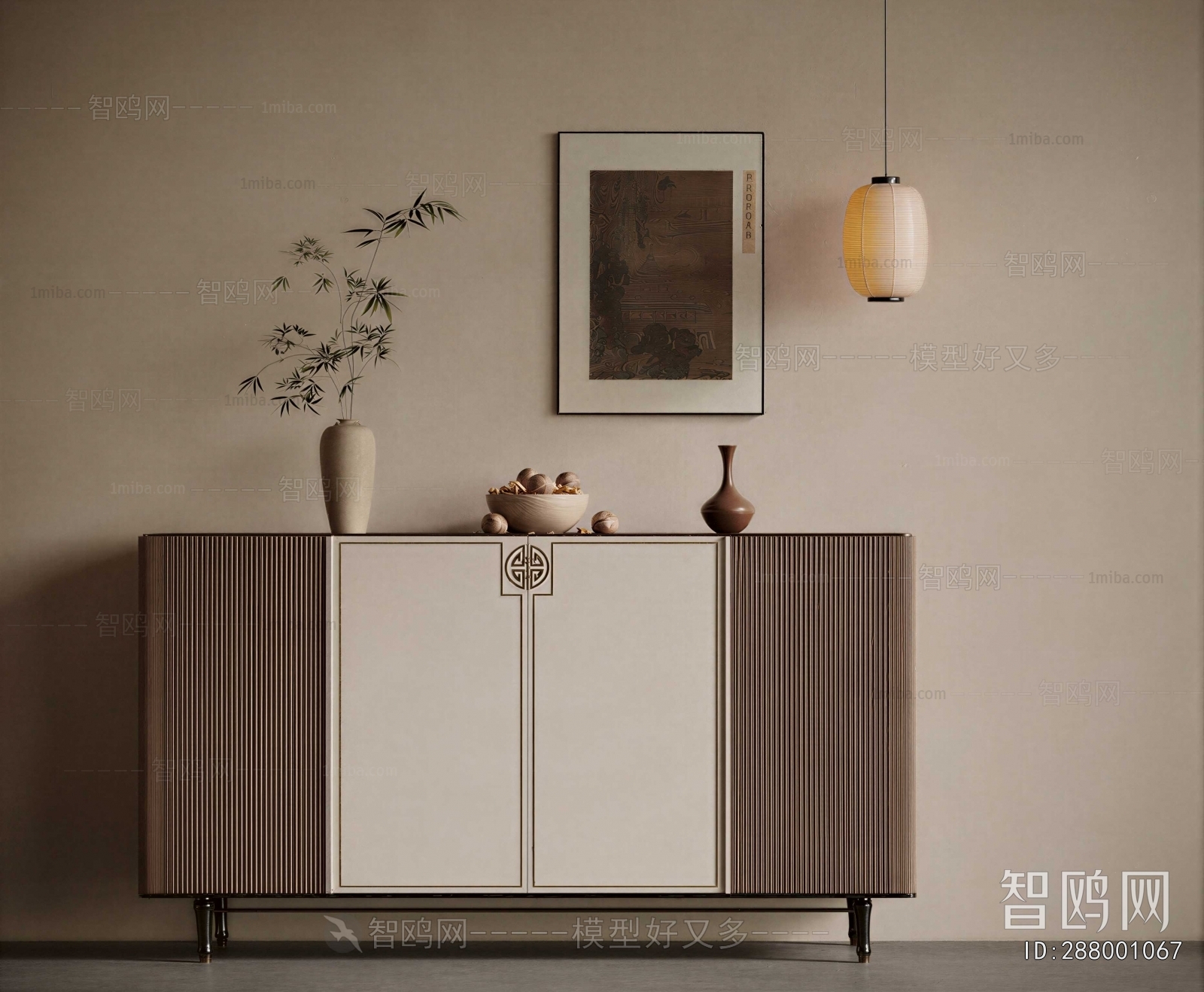 New Chinese Style Side Cabinet