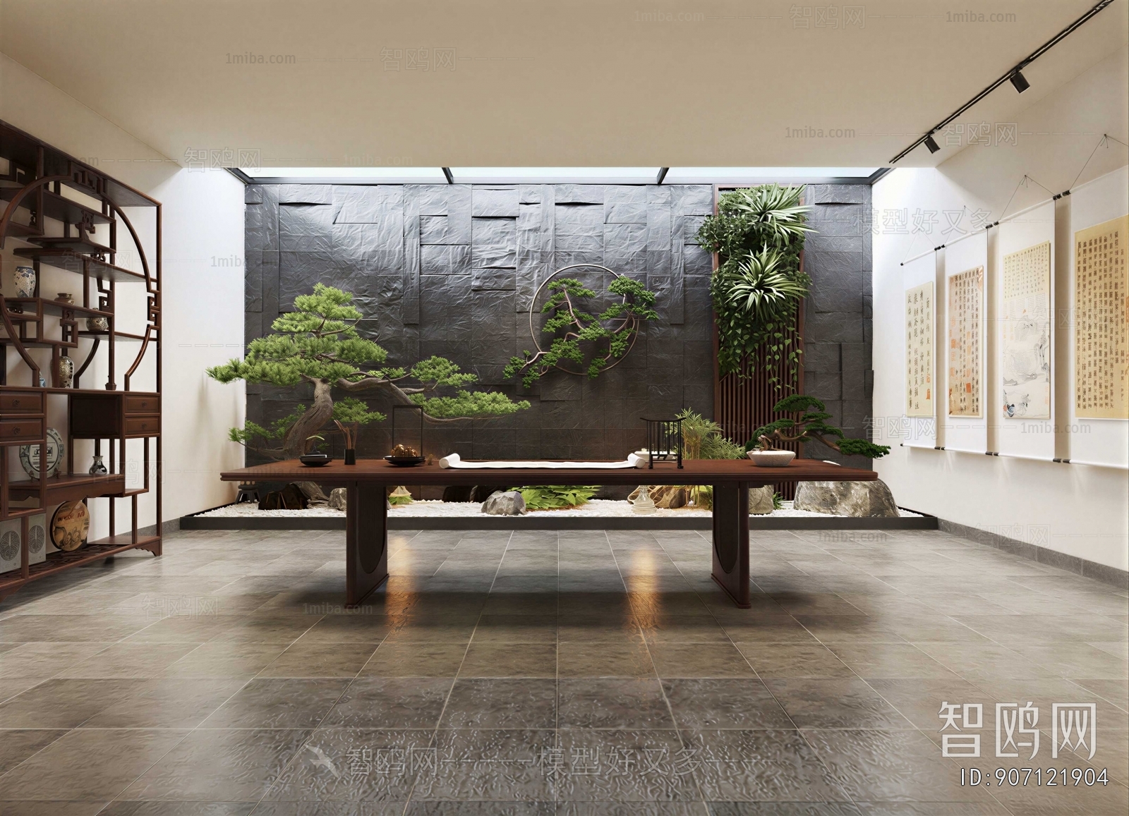 New Chinese Style Study Space