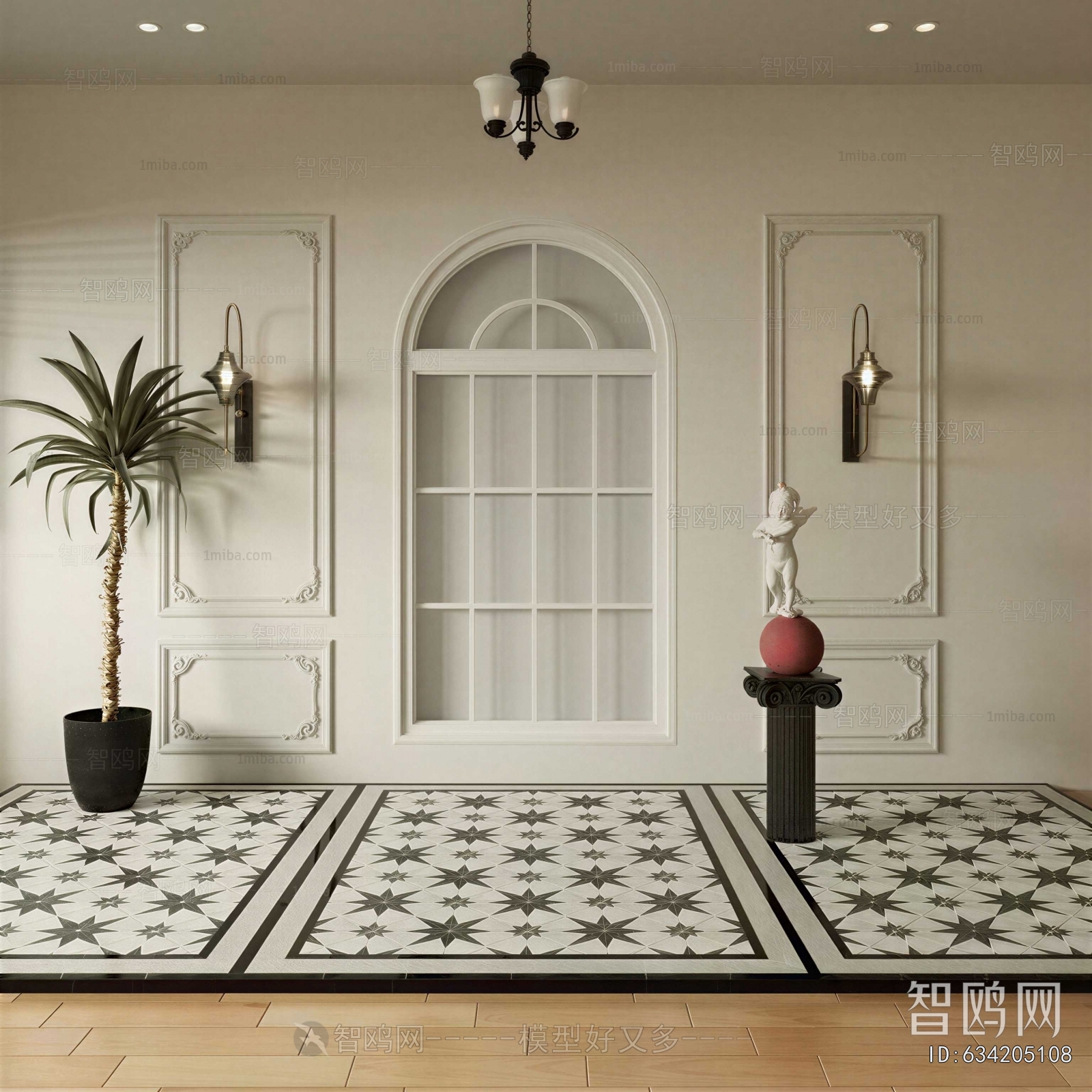 French Style Hallway