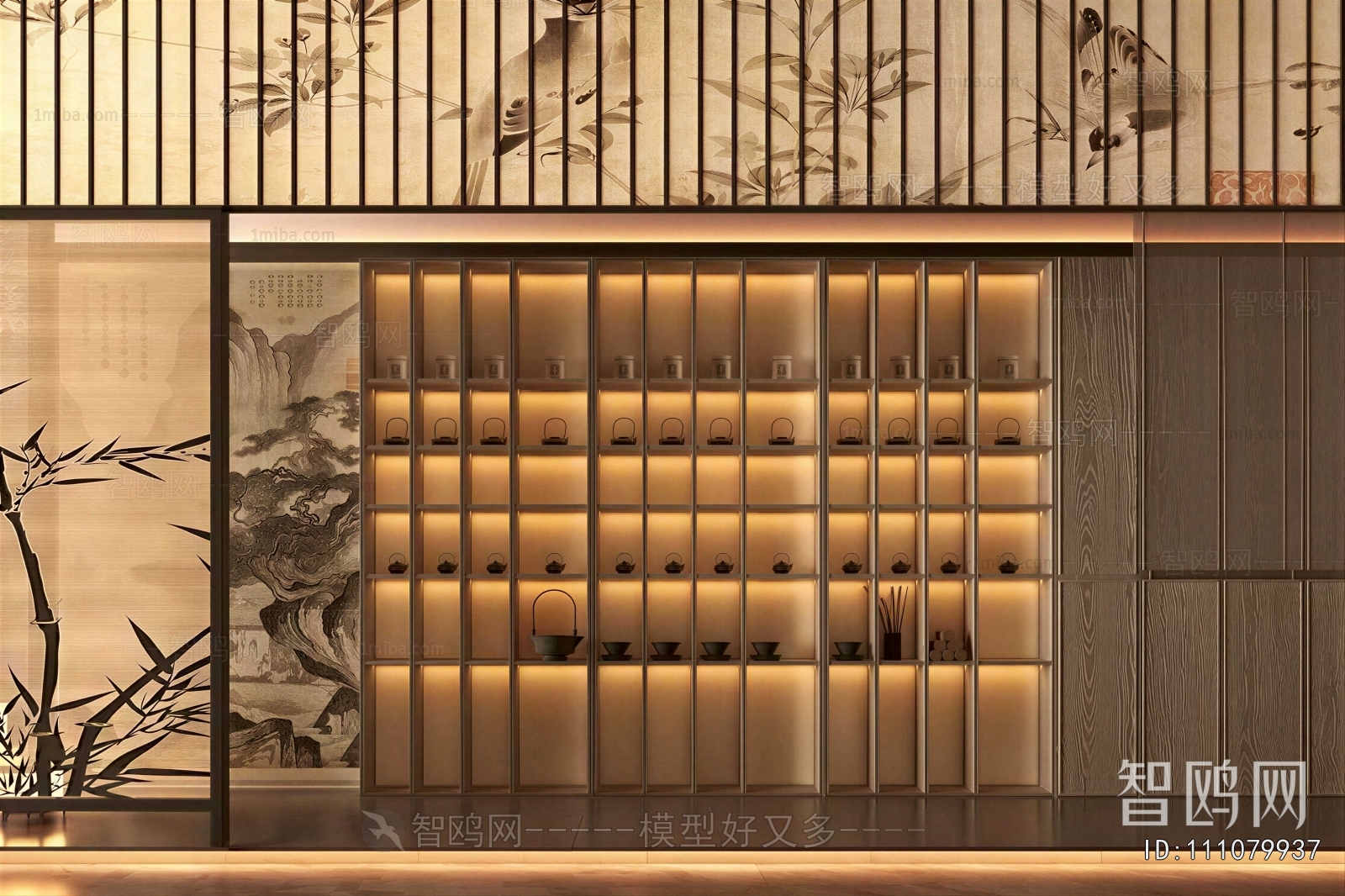 New Chinese Style Decorative Cabinet