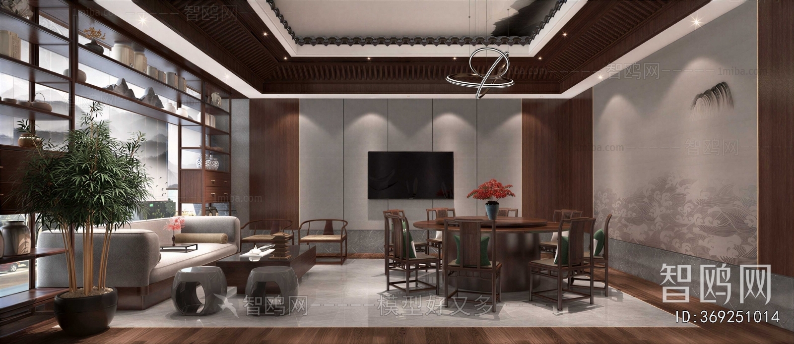 New Chinese Style Dining Room