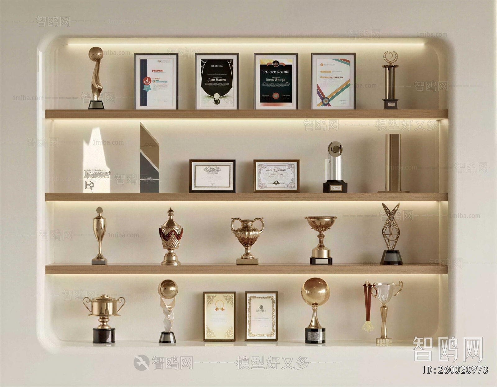 Modern Flag/badge/trophy/certificate