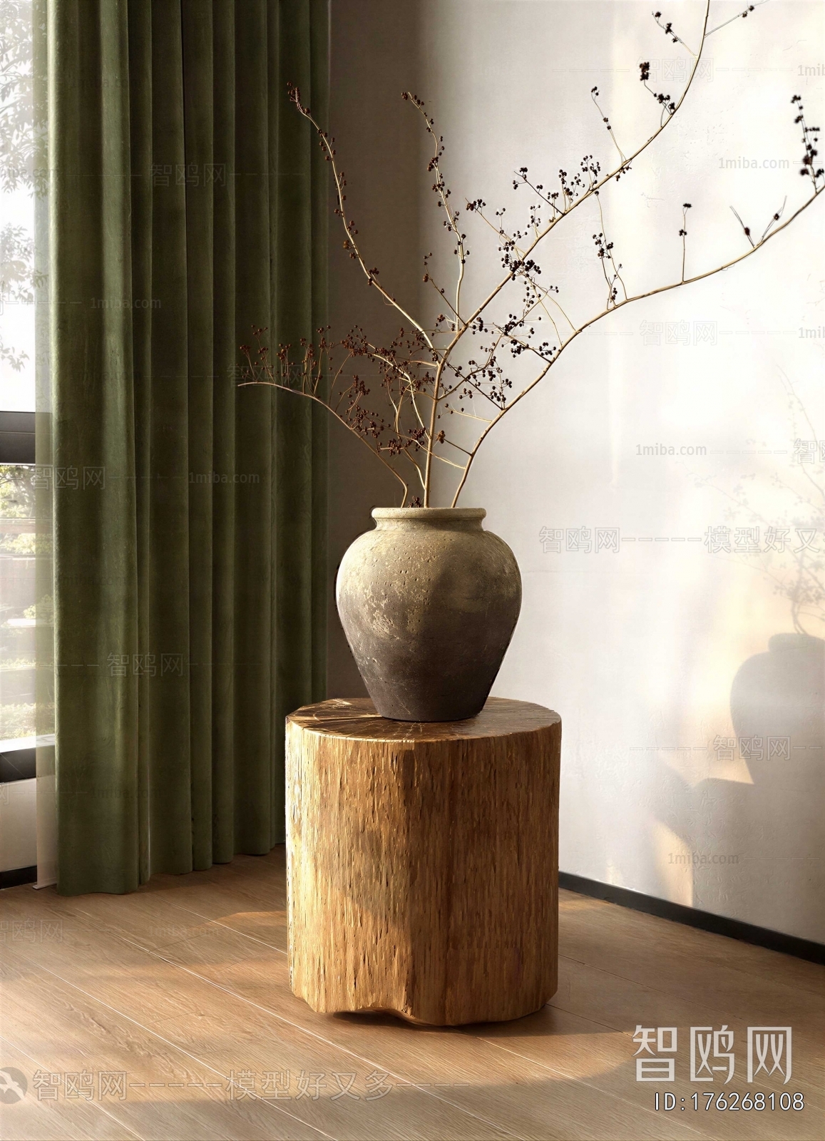 Wabi-sabi Style Dried Branch