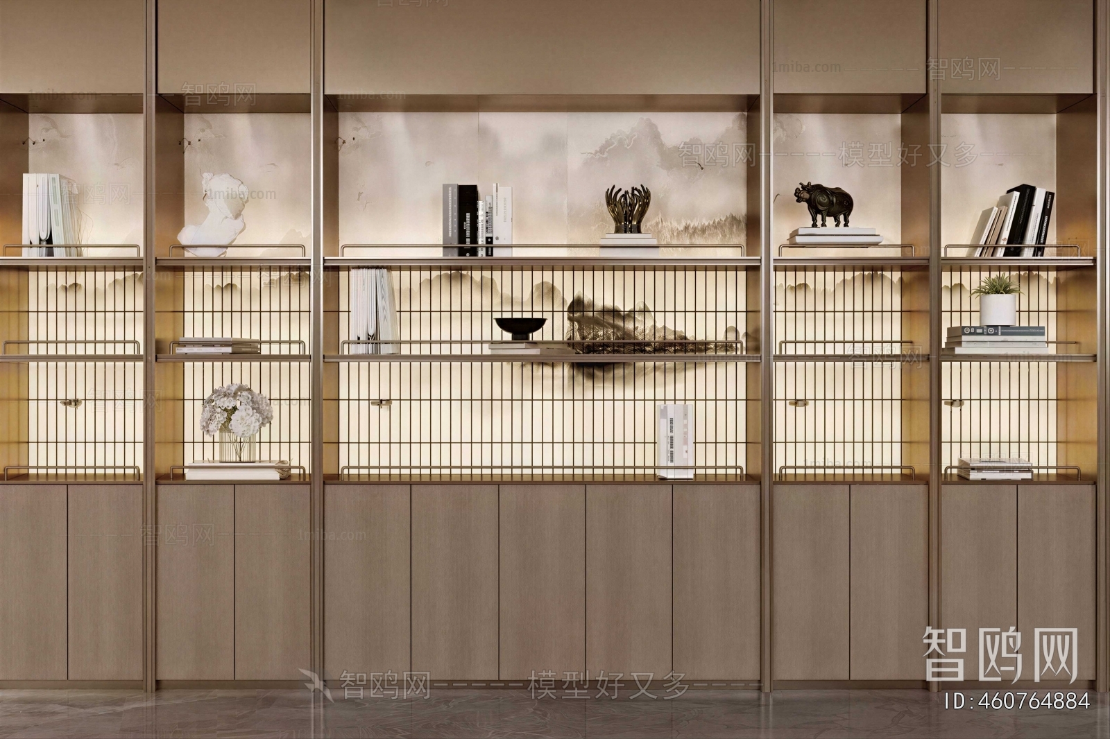 New Chinese Style Decorative Cabinet