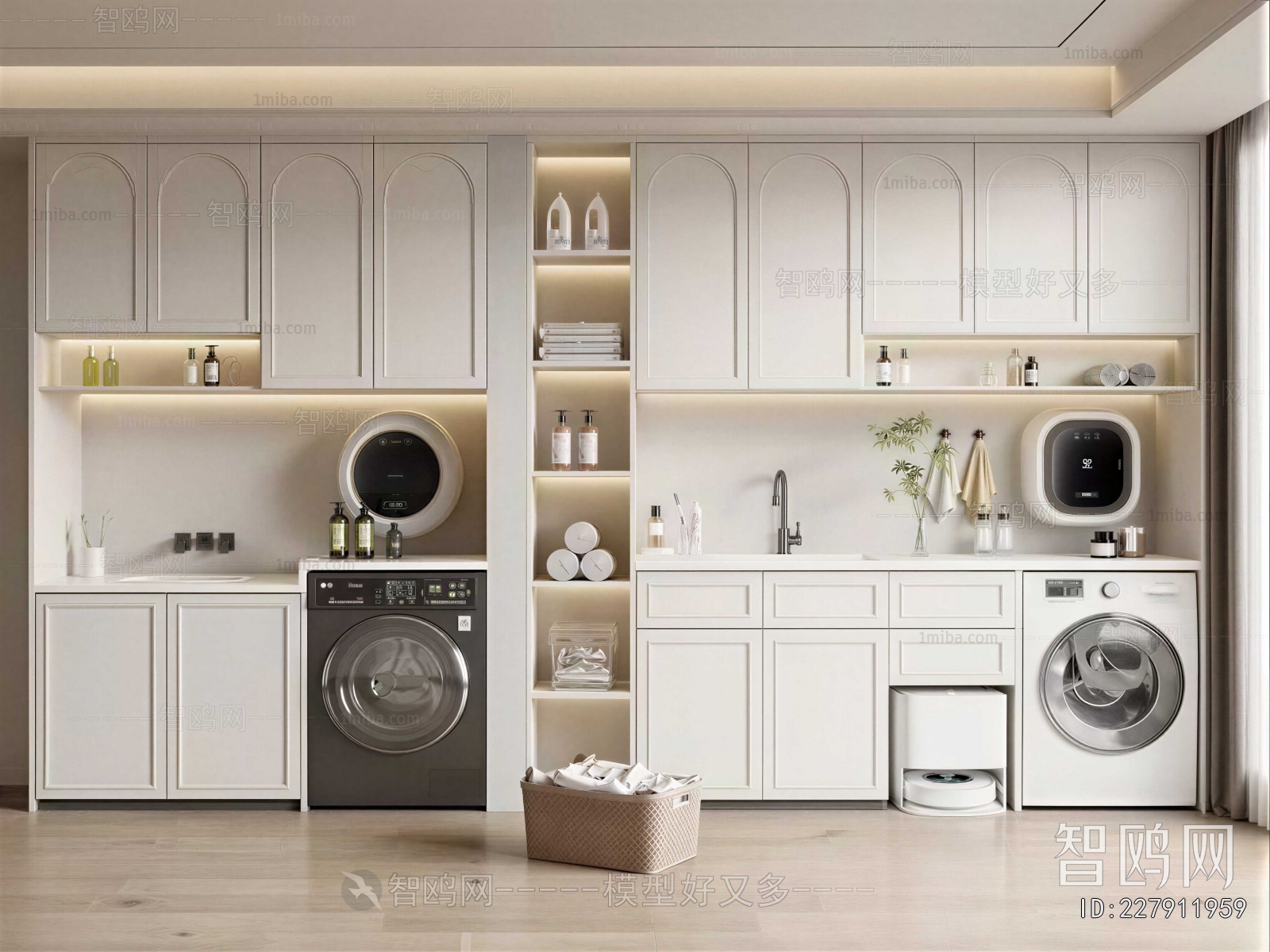 Modern Laundry Cabinet