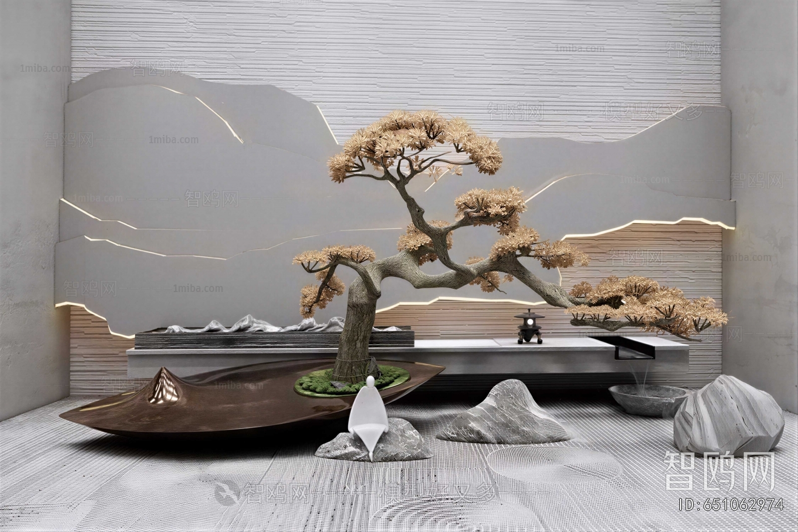 New Chinese Style Plant Landscaping