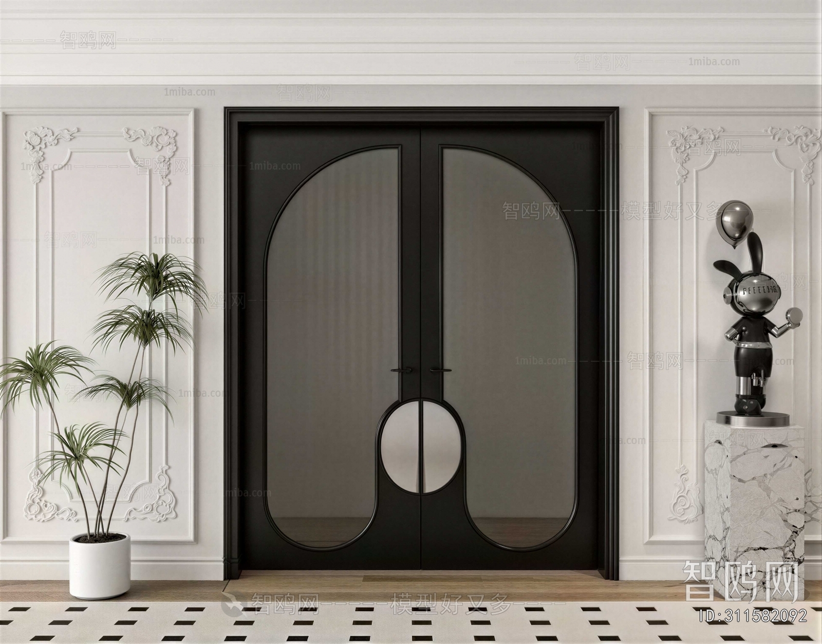 French Style Double Door