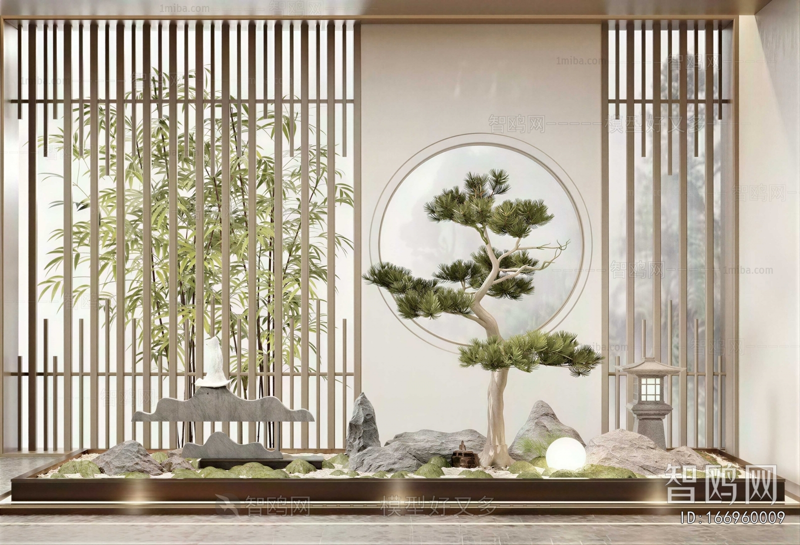 New Chinese Style Plant Landscaping