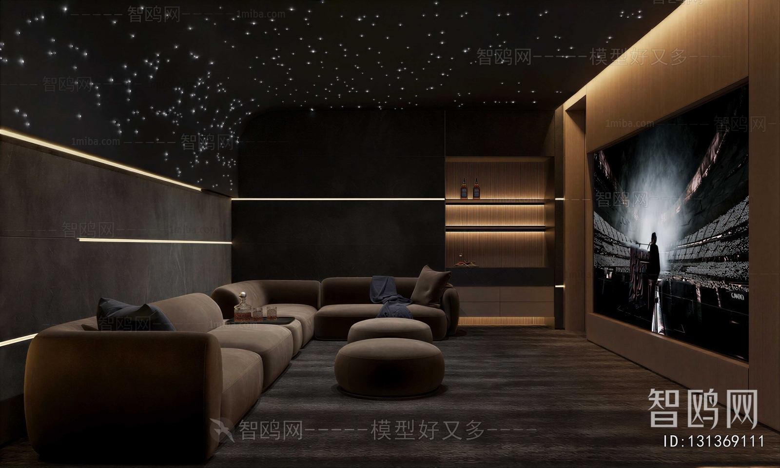 Modern Audiovisual Room