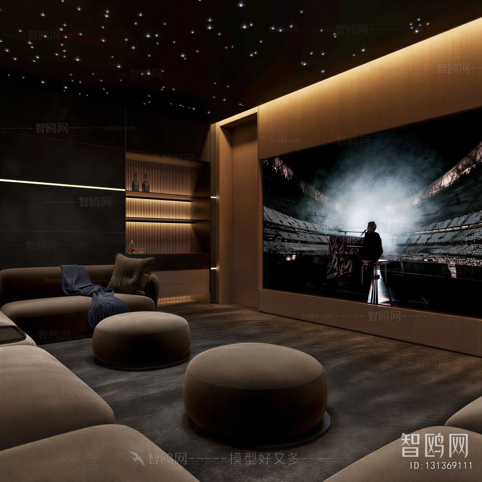 Modern Audiovisual Room