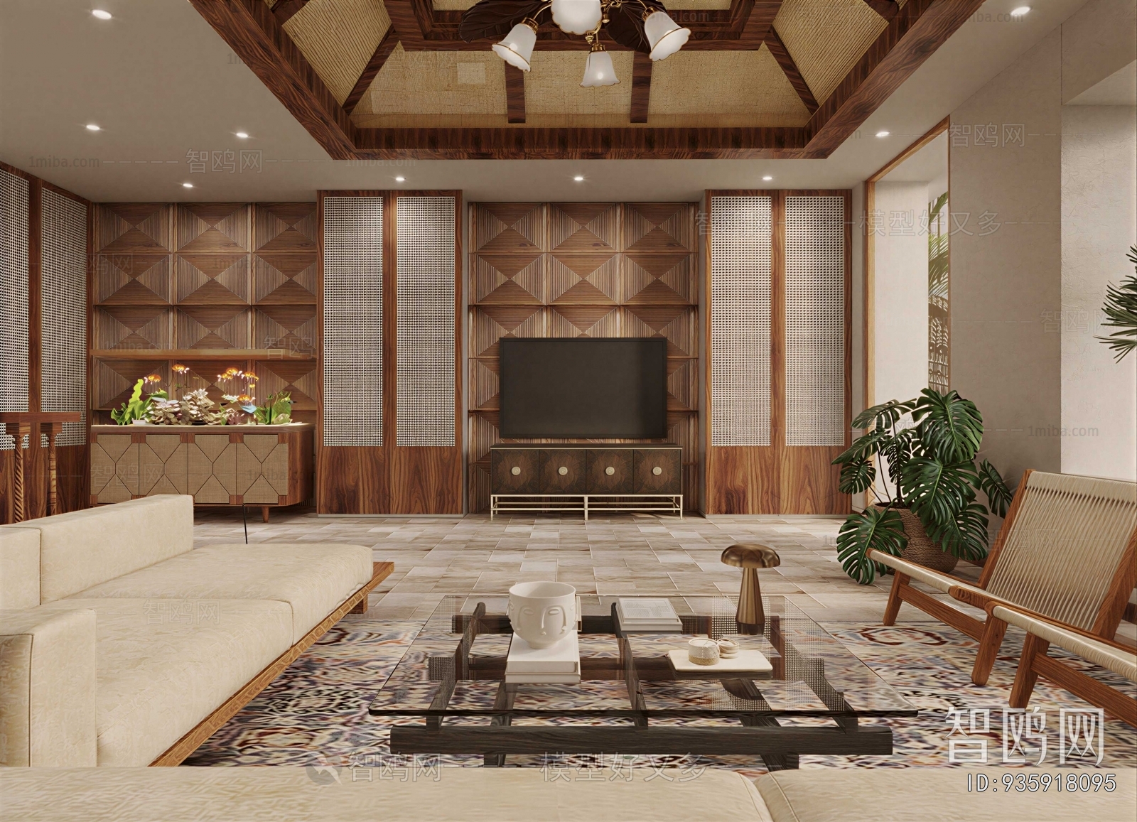 Southeast Asian Style A Living Room