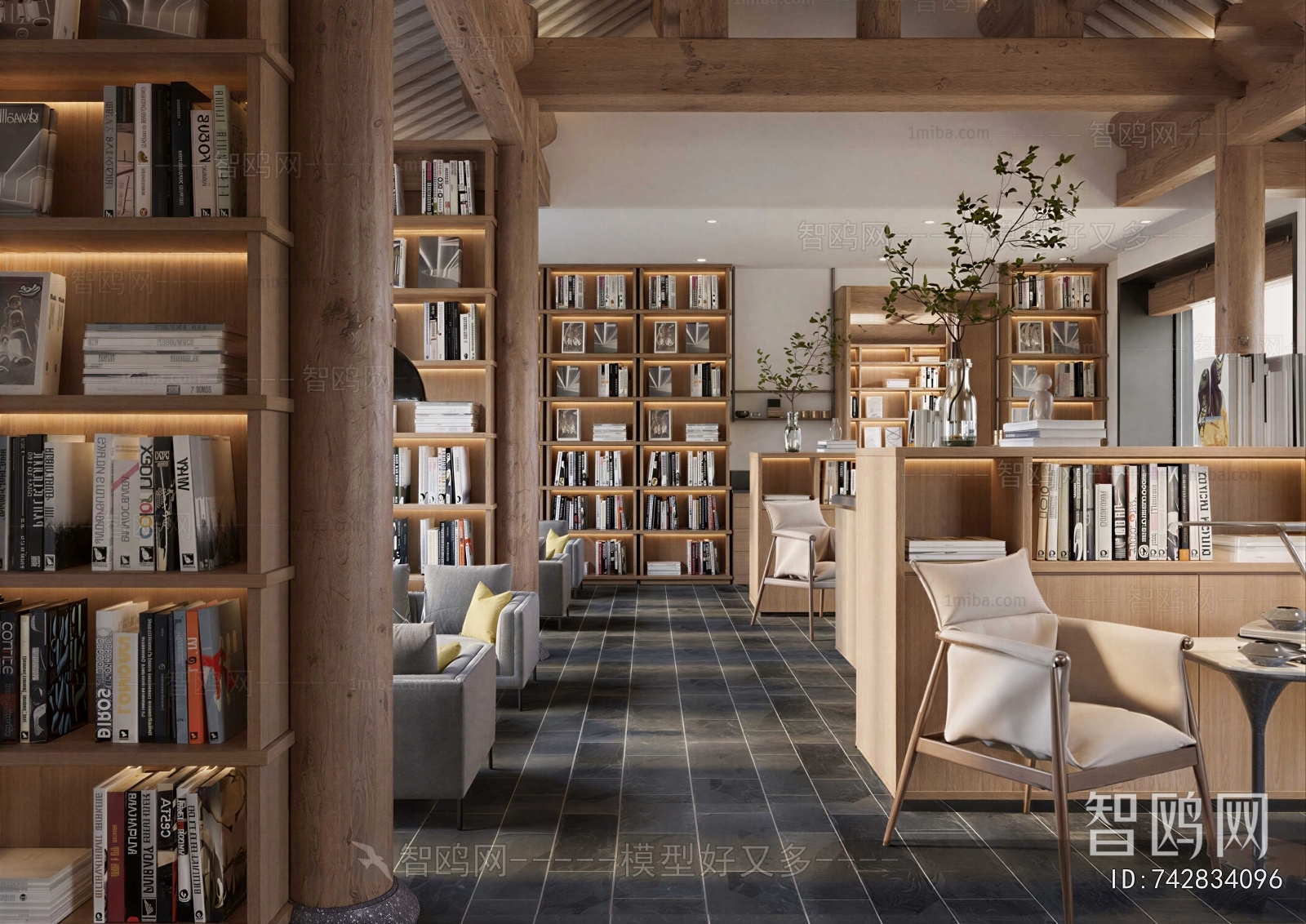 Modern Bookstore Book Bar