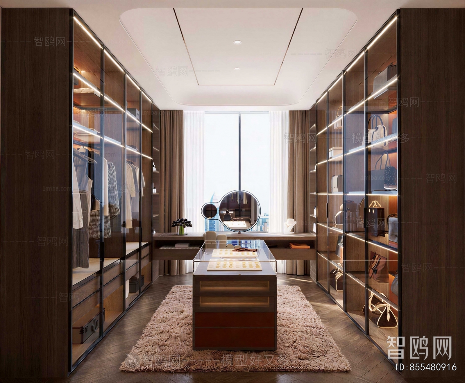 Modern Clothes Storage Area