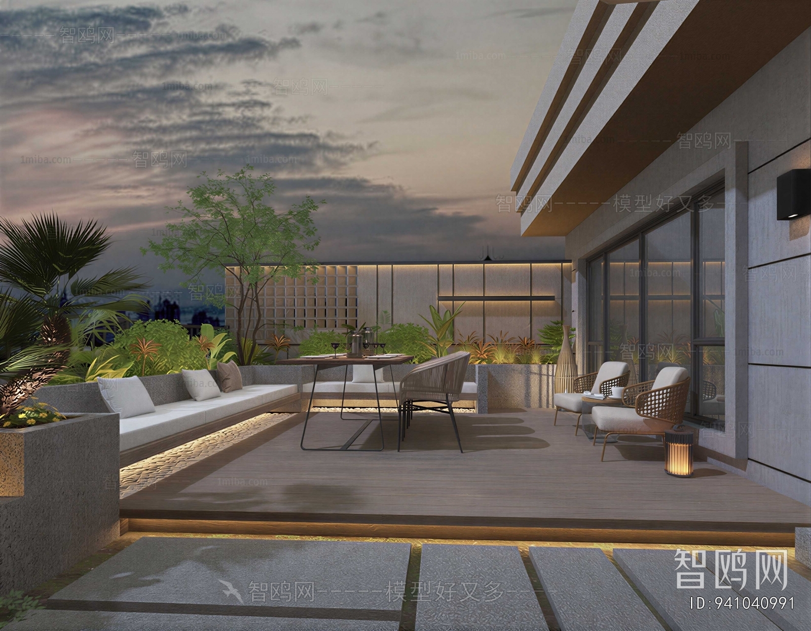 Modern Courtyard/landscape