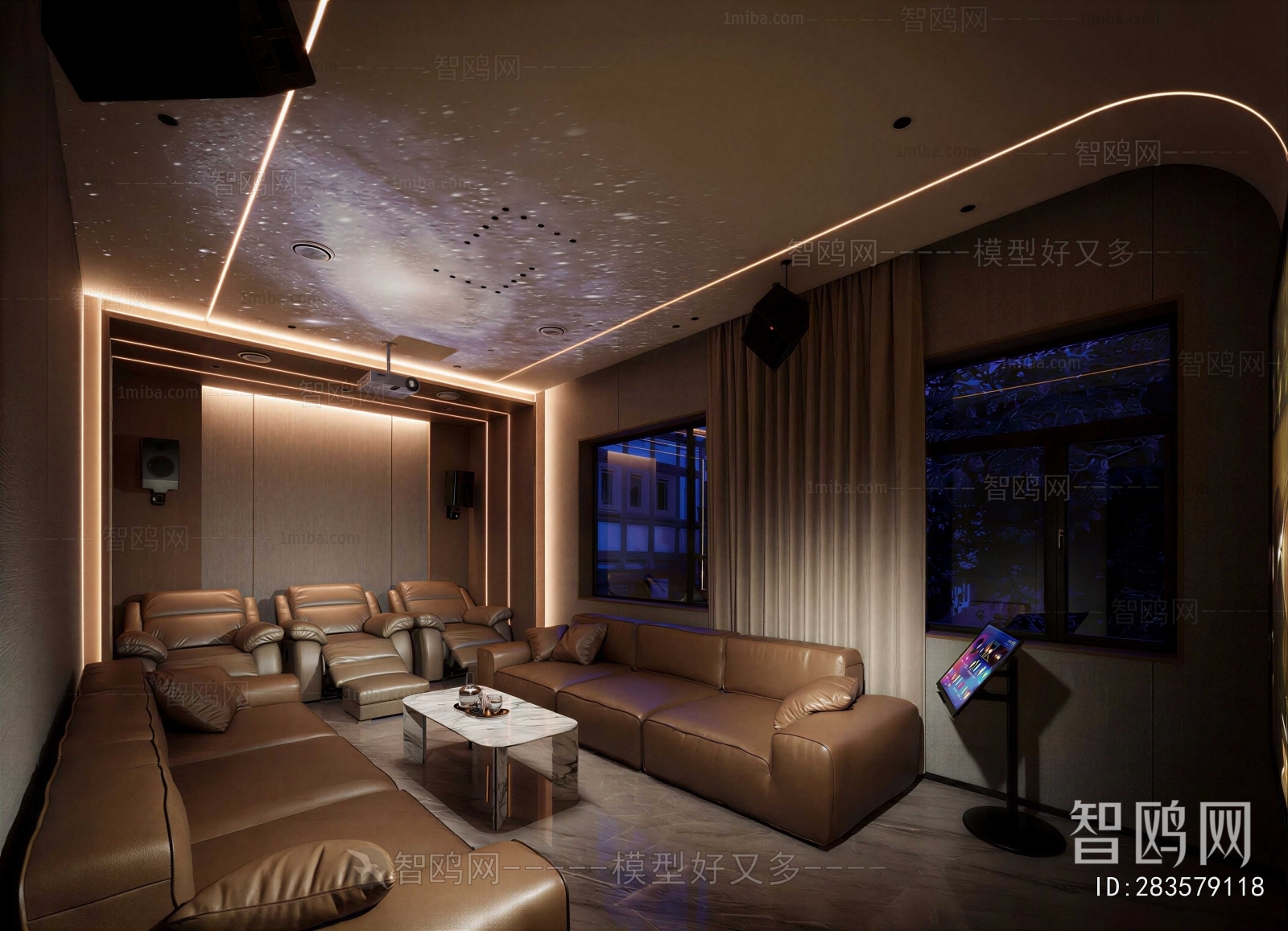 Modern Audiovisual Room