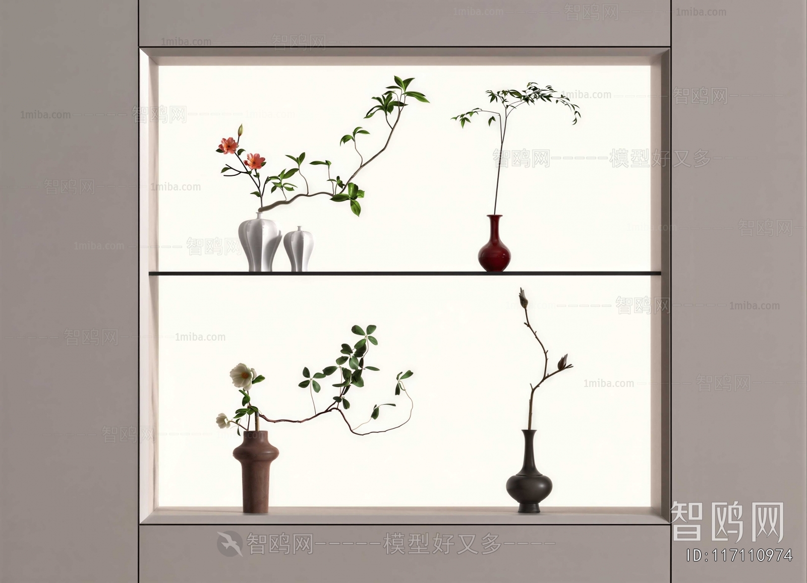 New Chinese Style Flower Arrangement