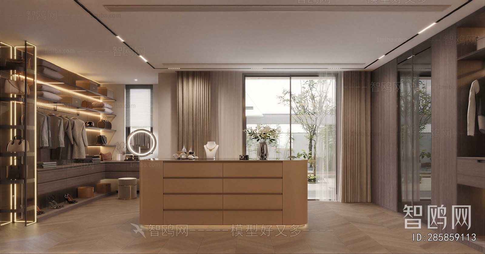 Modern Clothes Storage Area