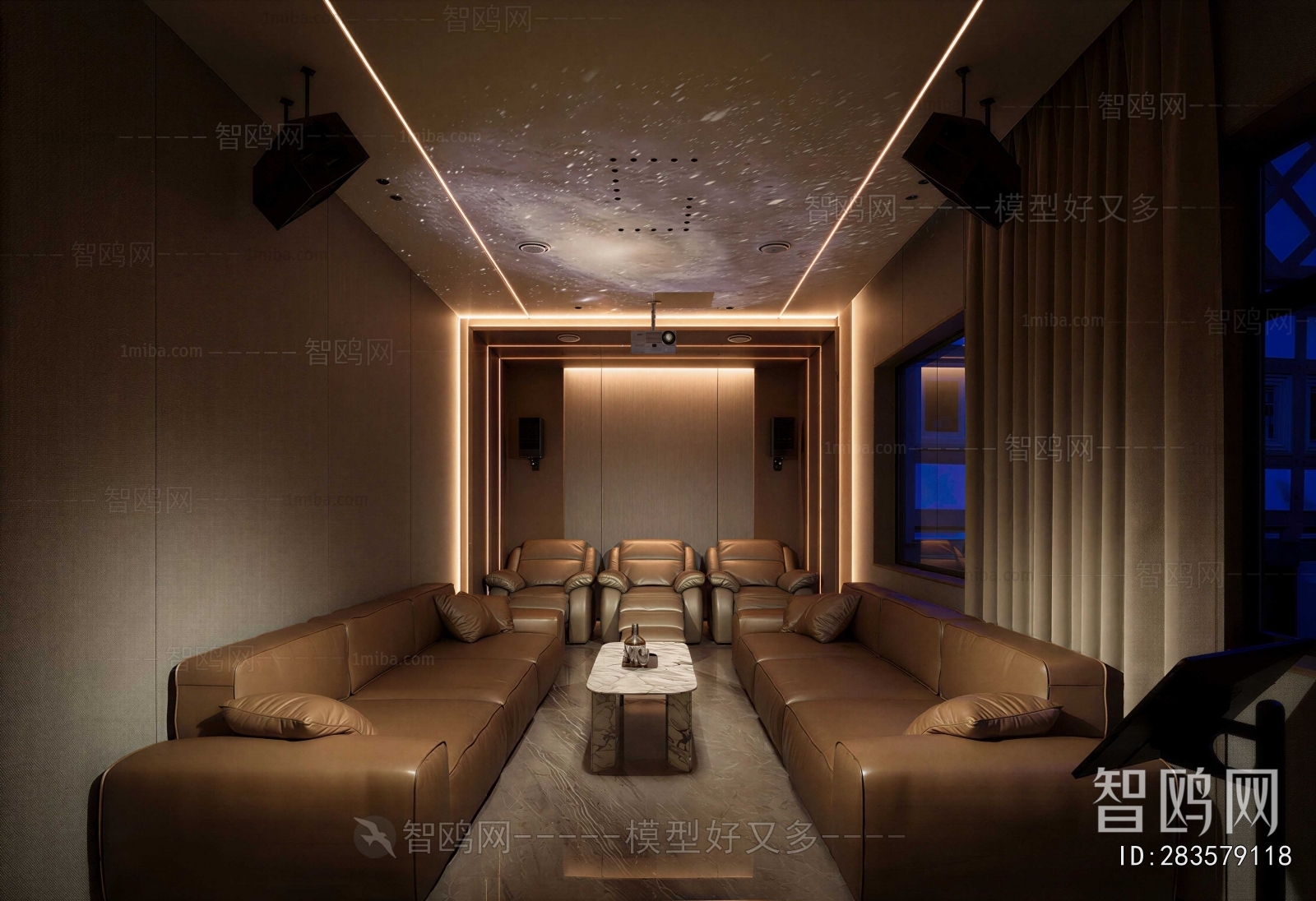 Modern Audiovisual Room