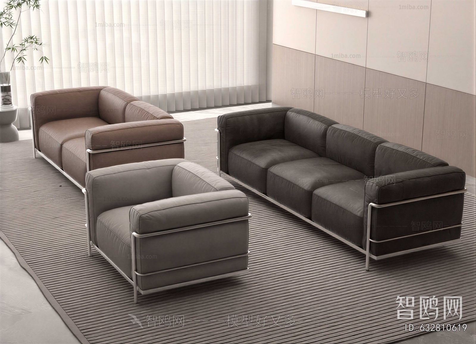 Modern Three-seat Sofa
