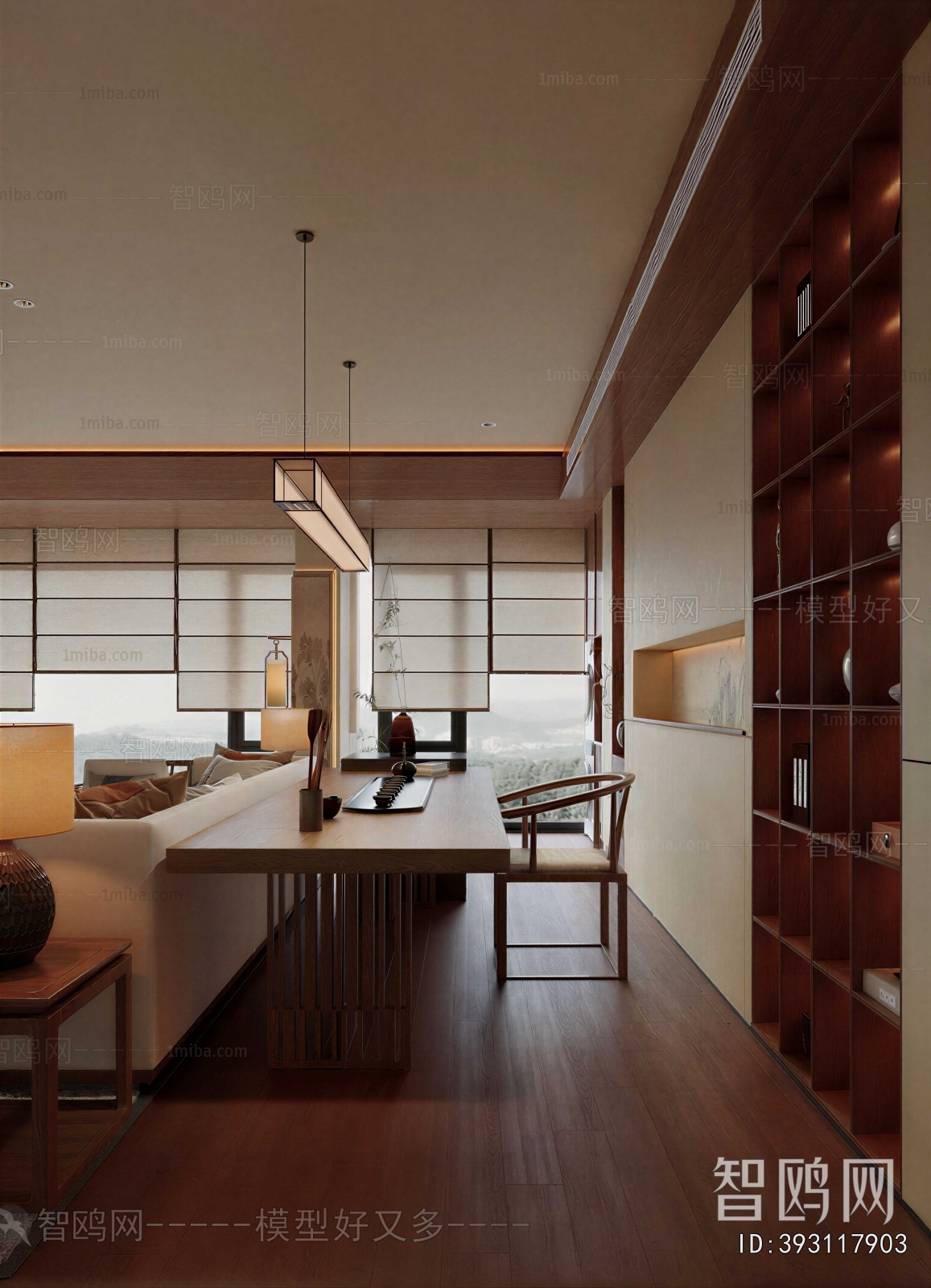 New Chinese Style A Living Room