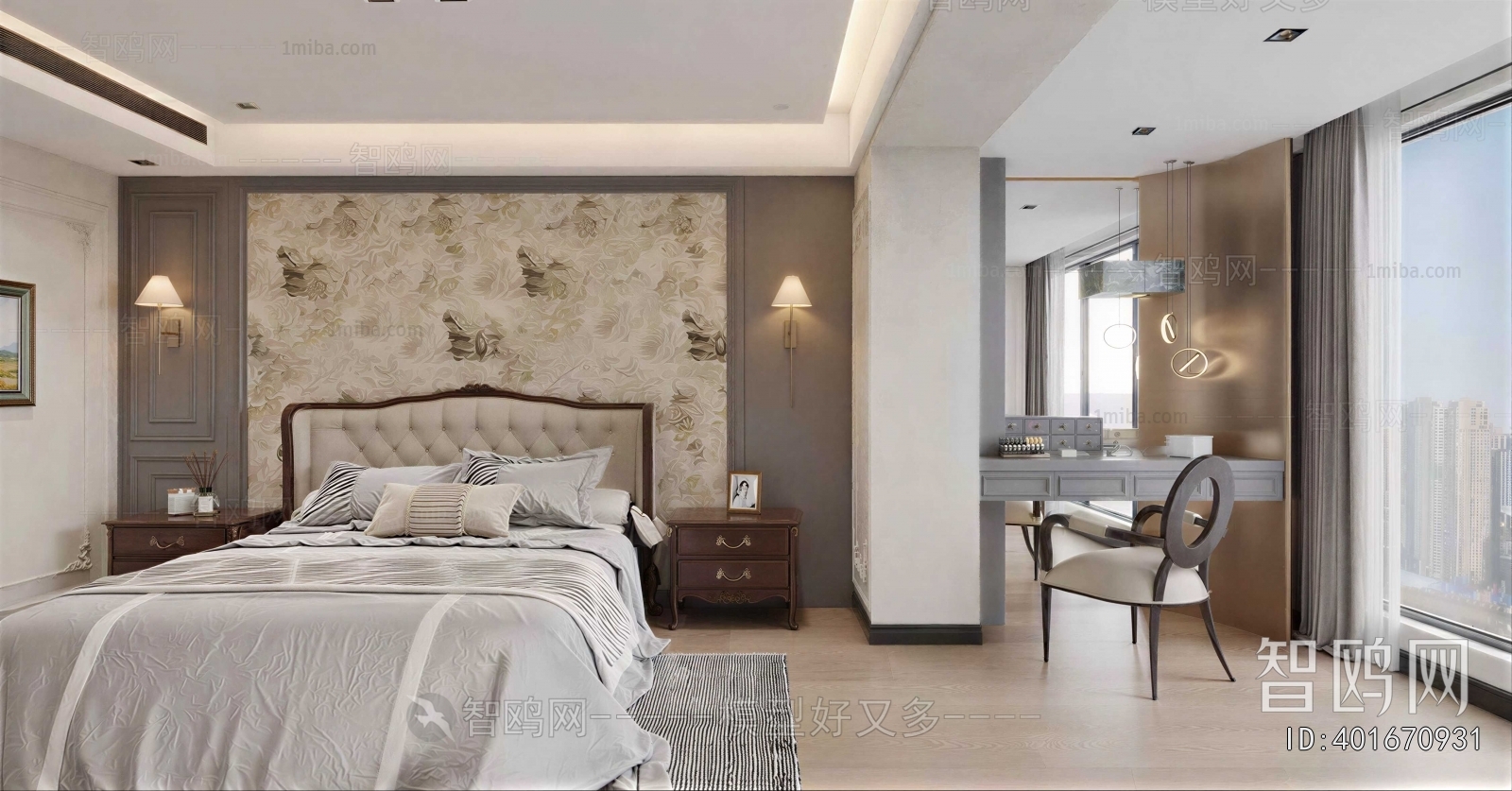 American Style Bedroom