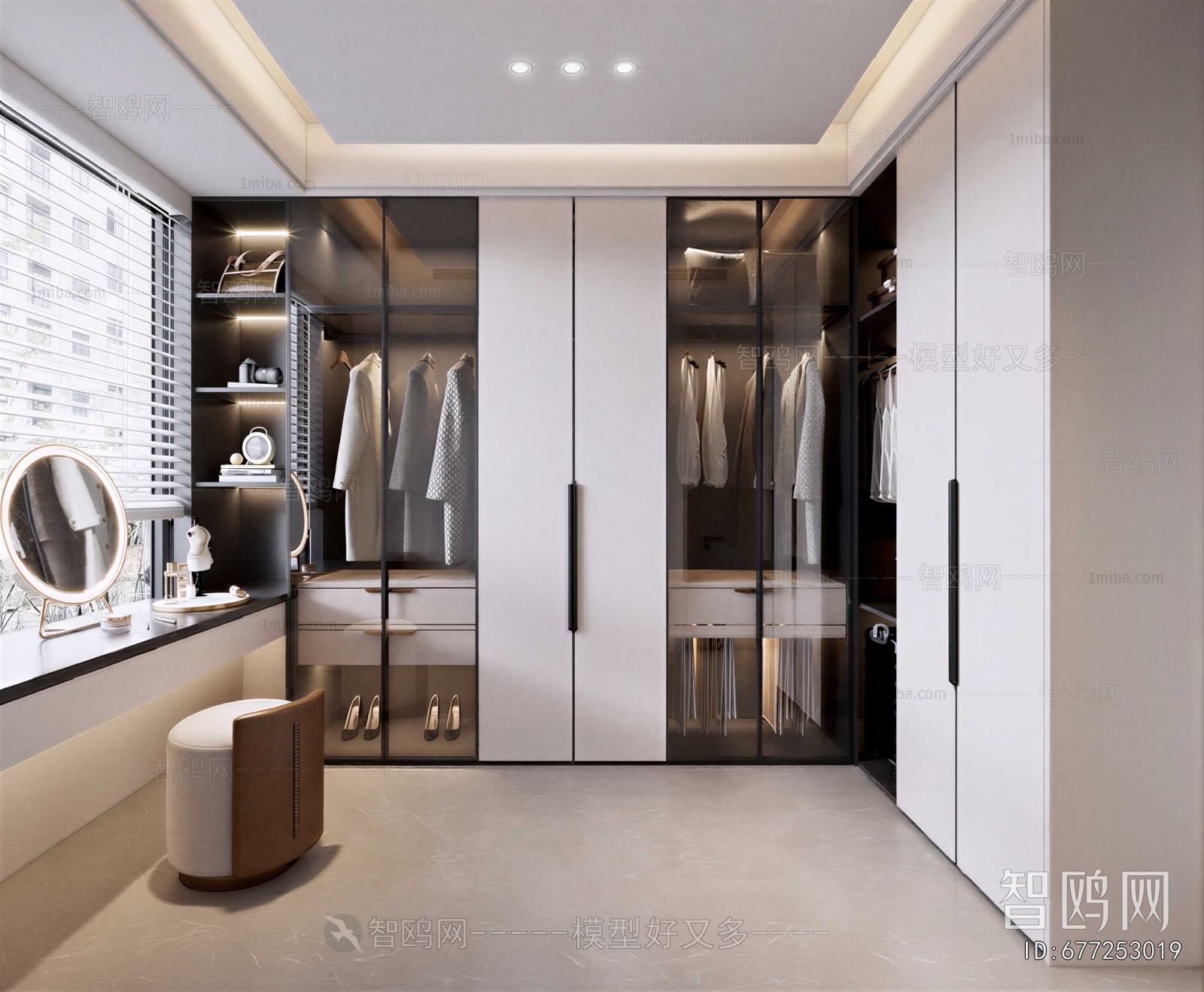 Modern Clothes Storage Area