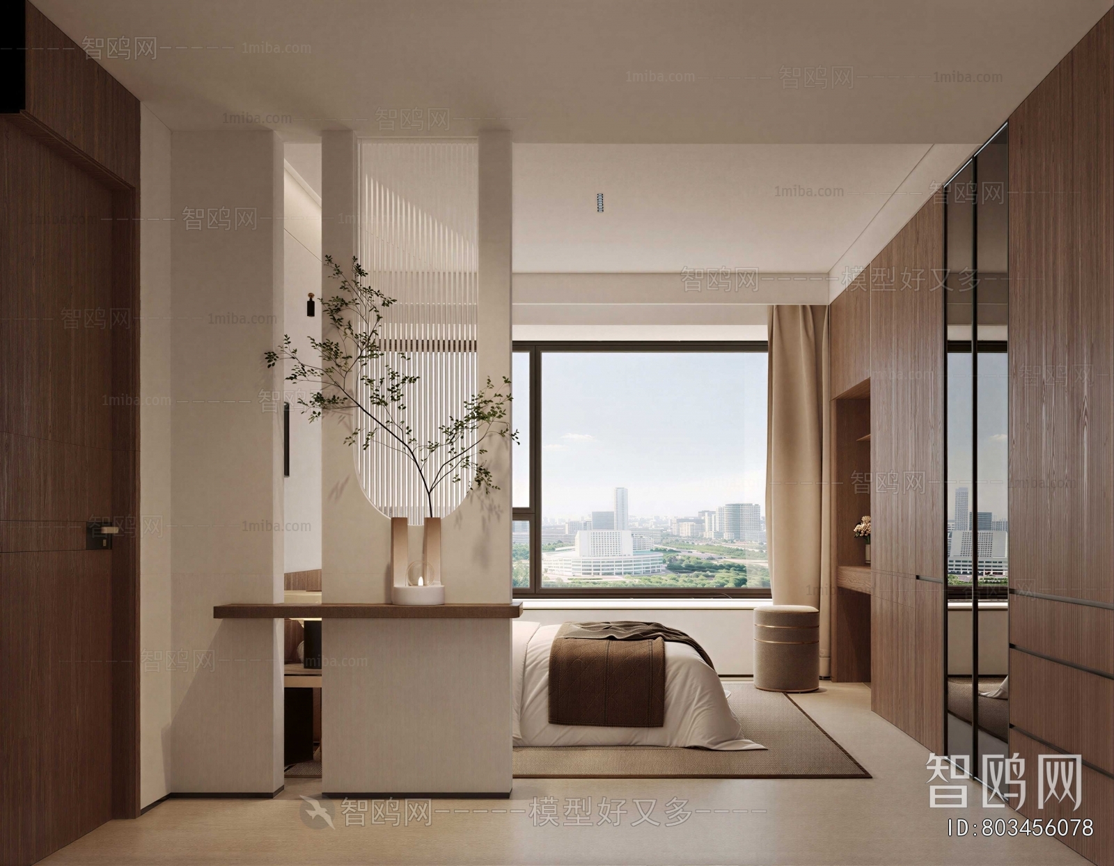 New Chinese Style Bedroom