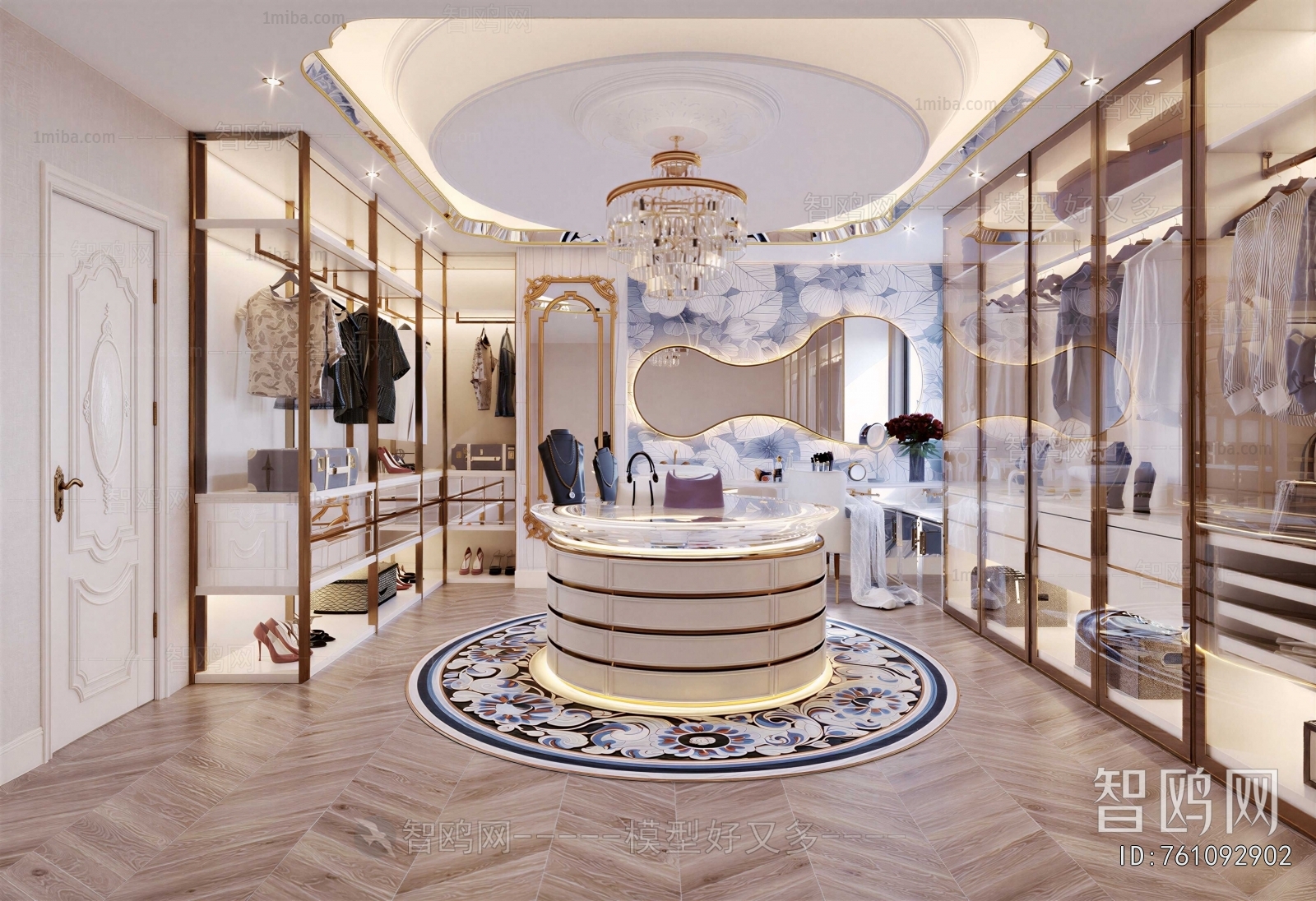 European Style Clothes Storage Area