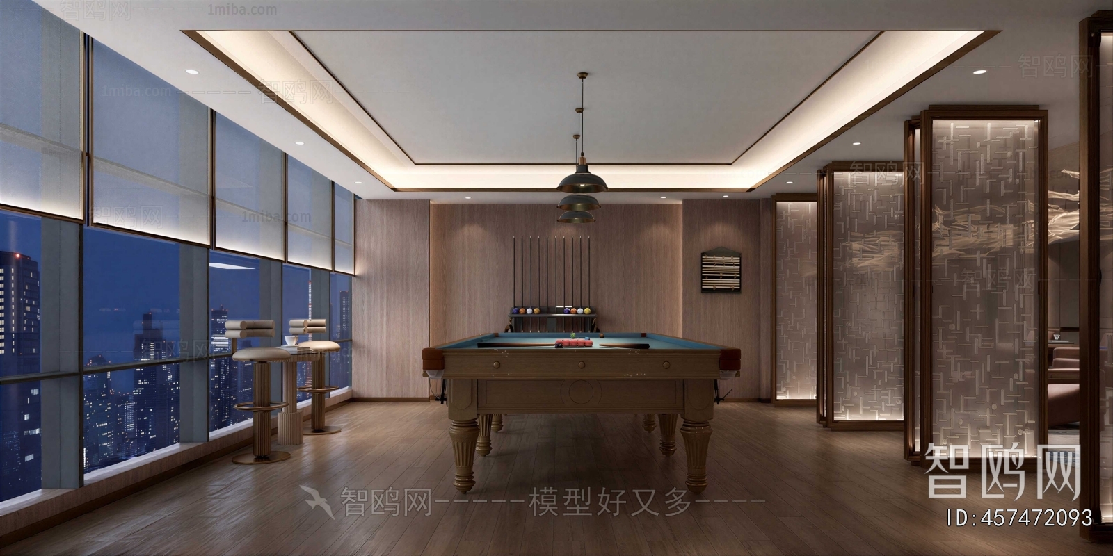 Modern Billiards Room