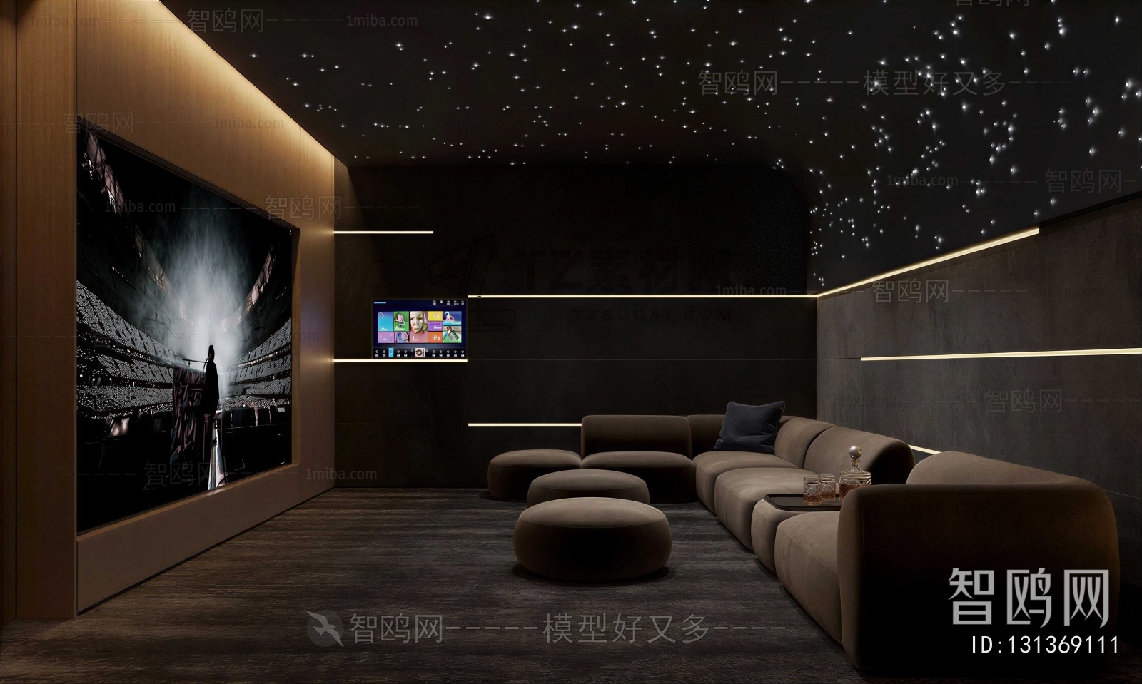 Modern Audiovisual Room