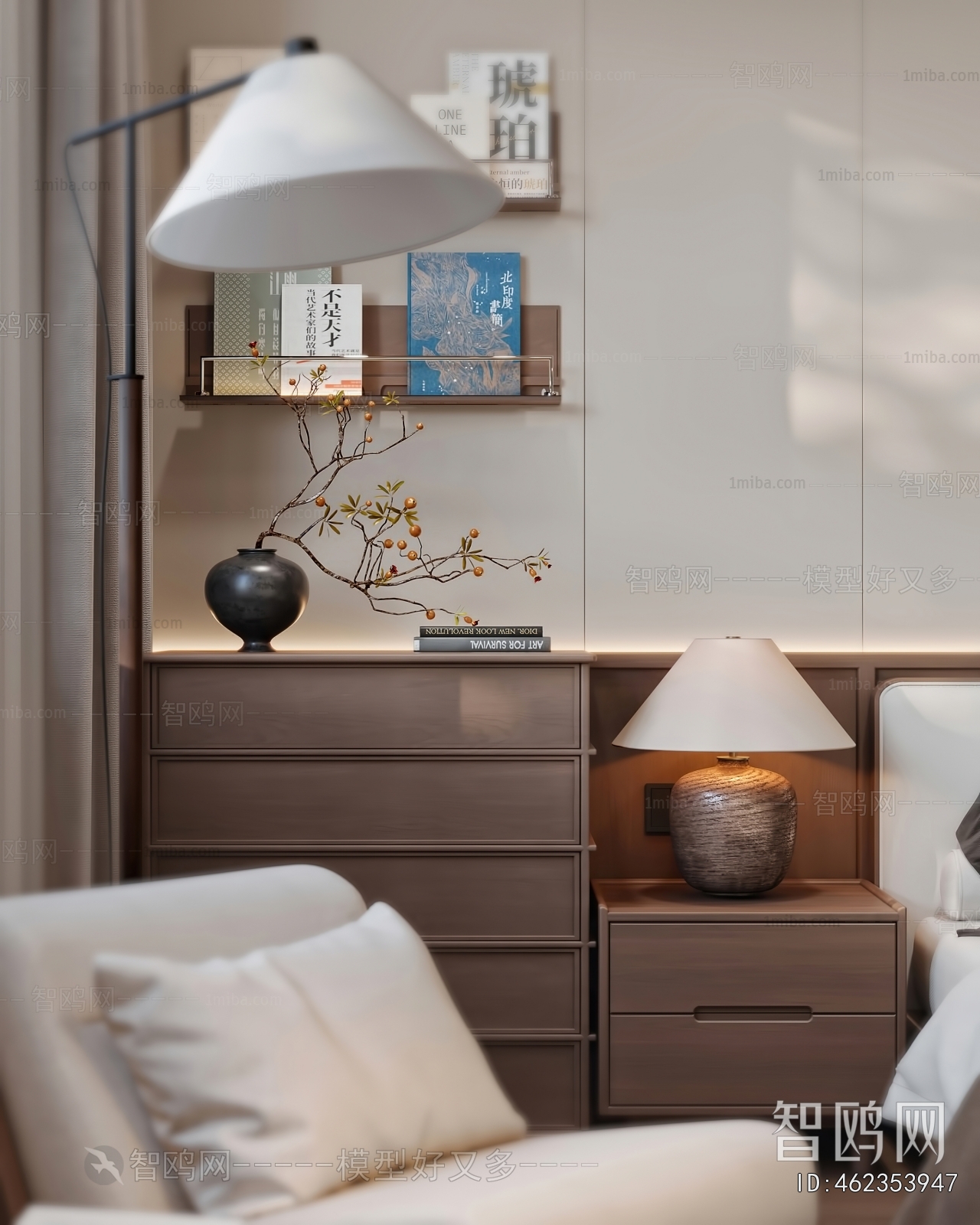 New Chinese Style Bedroom