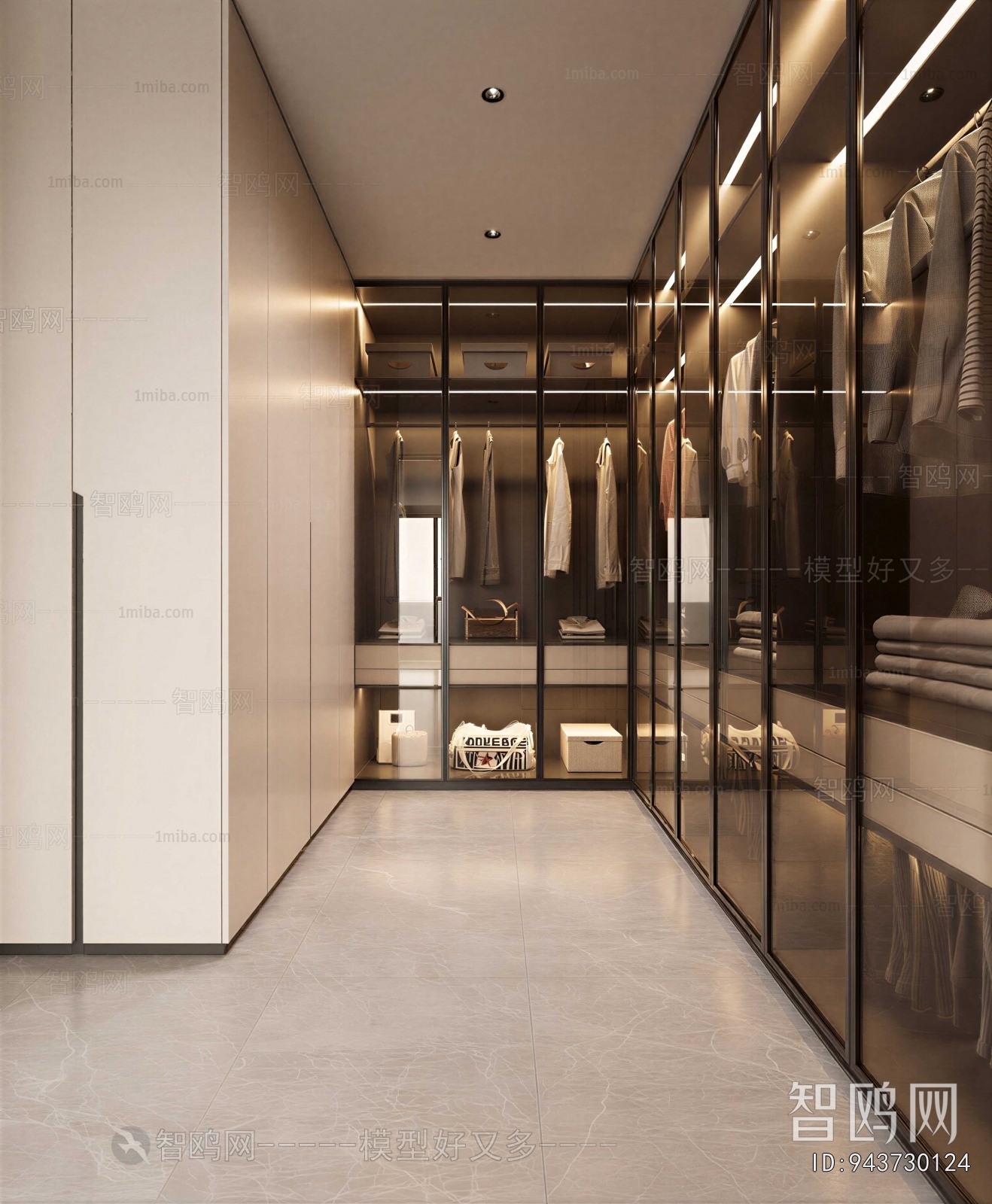 Modern Clothes Storage Area