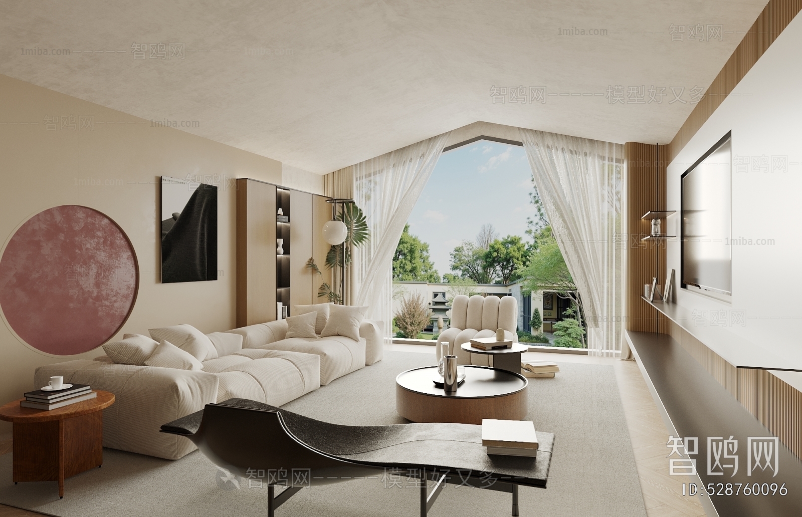 Wabi-sabi Style A Living Room