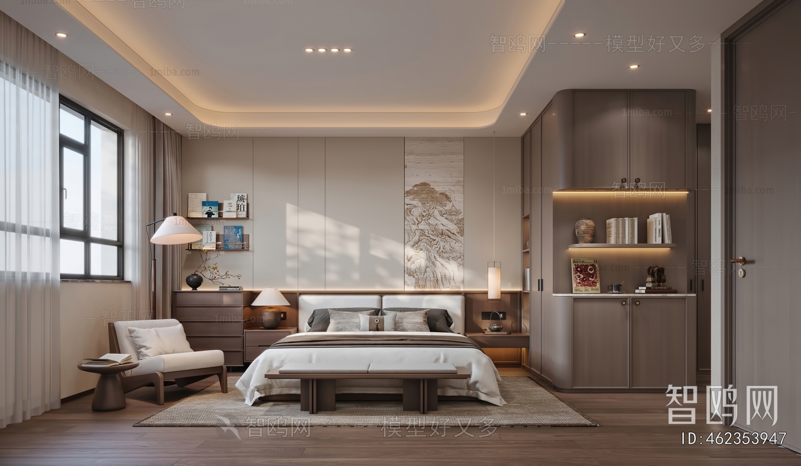 New Chinese Style Bedroom