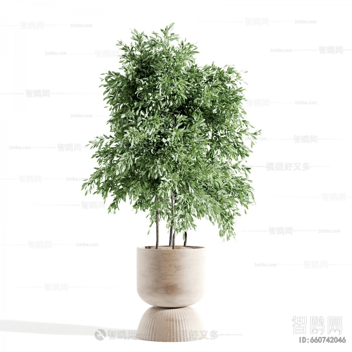 Modern Ground Green Plant Potted Plants