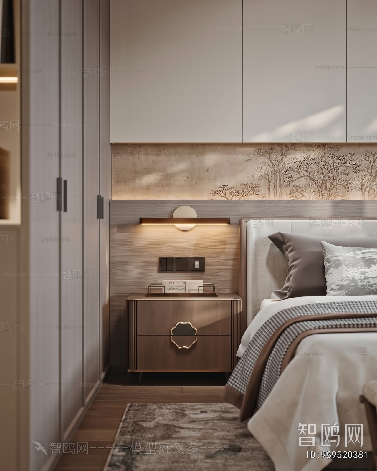 New Chinese Style Bedroom