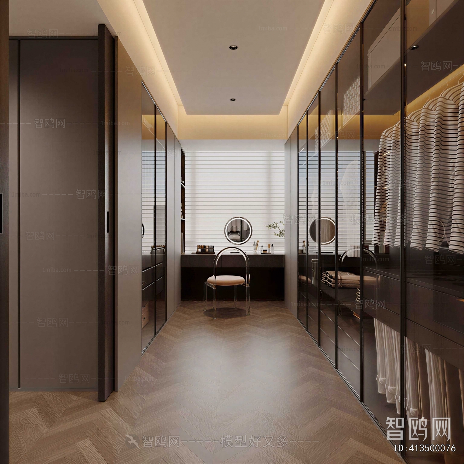 Modern Clothes Storage Area