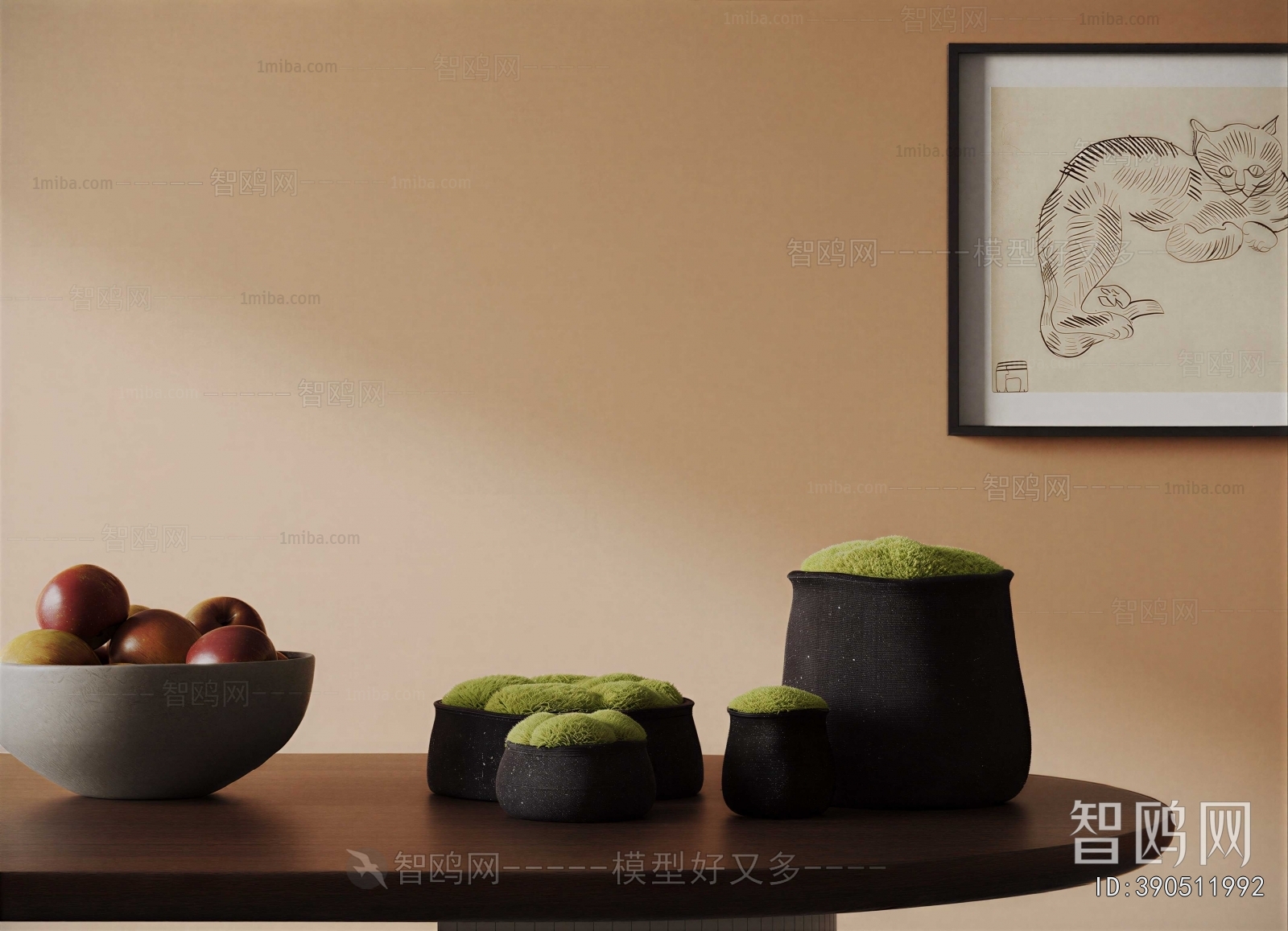 New Chinese Style Potted Green Plant