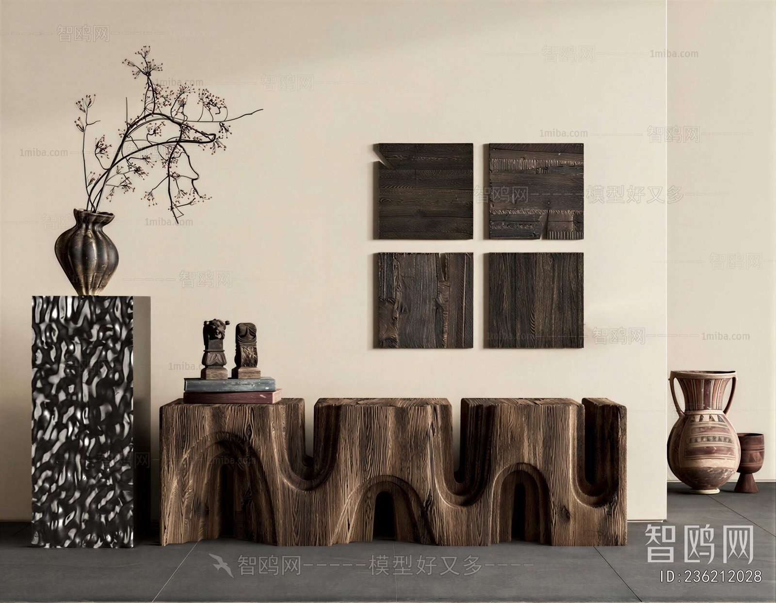 Wabi-sabi Style Console