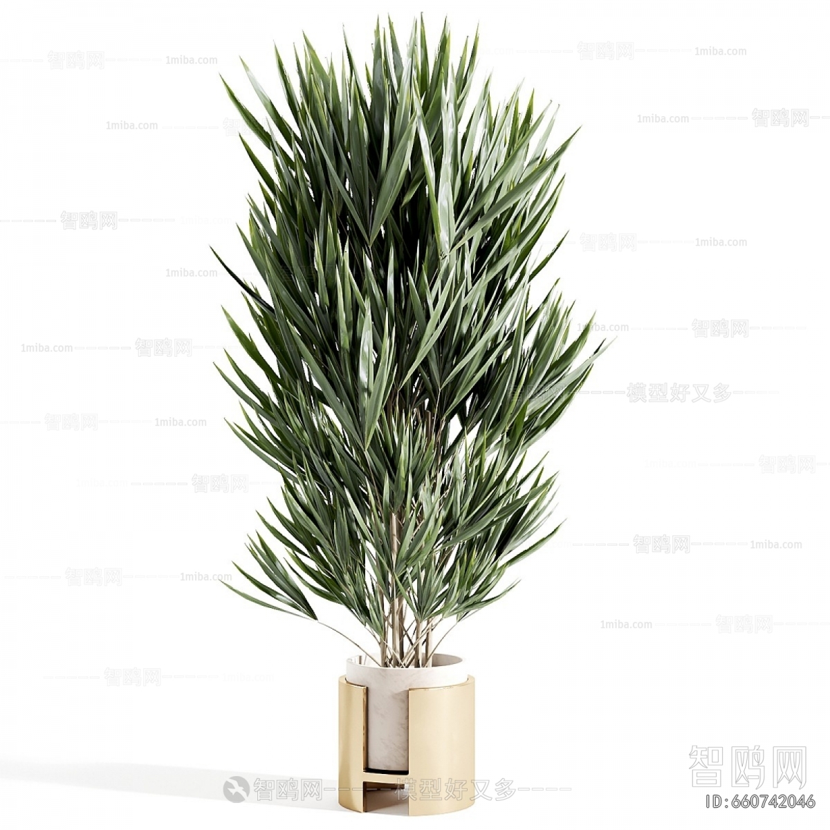 Modern Ground Green Plant Potted Plants