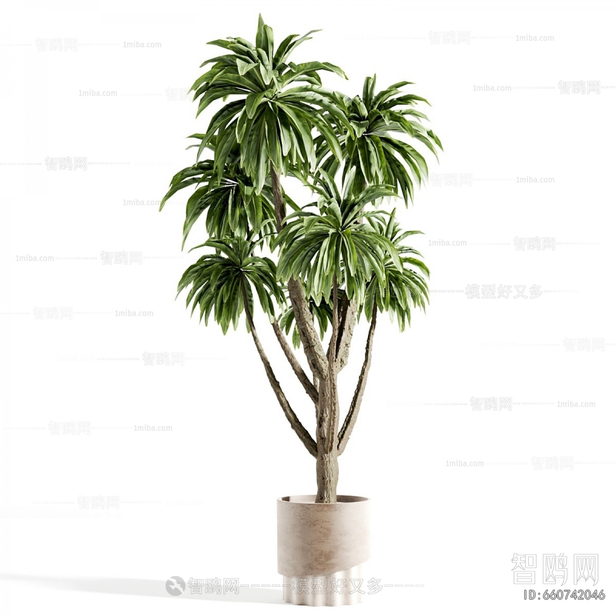 Modern Ground Green Plant Potted Plants