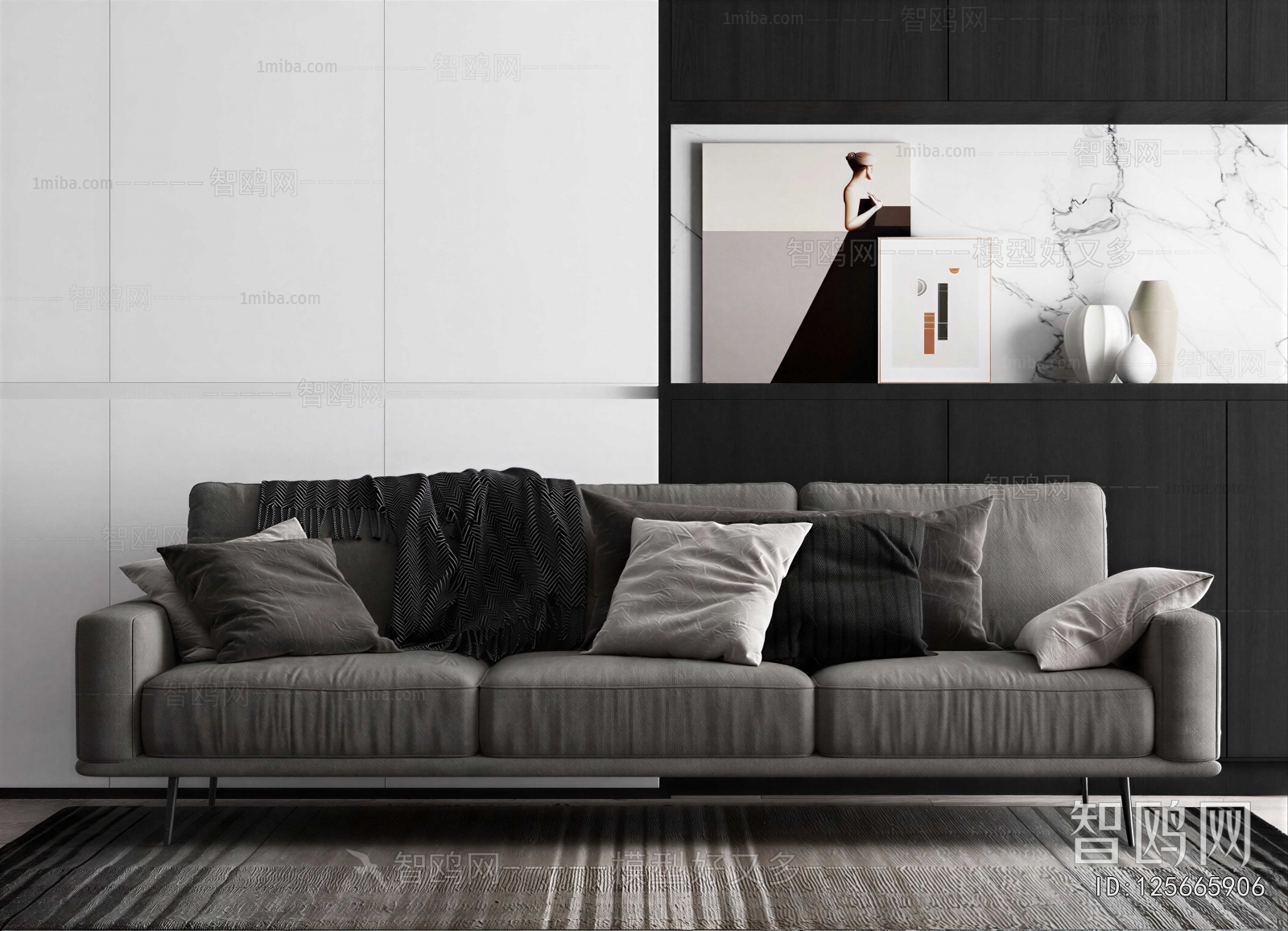 Modern Three-seat Sofa