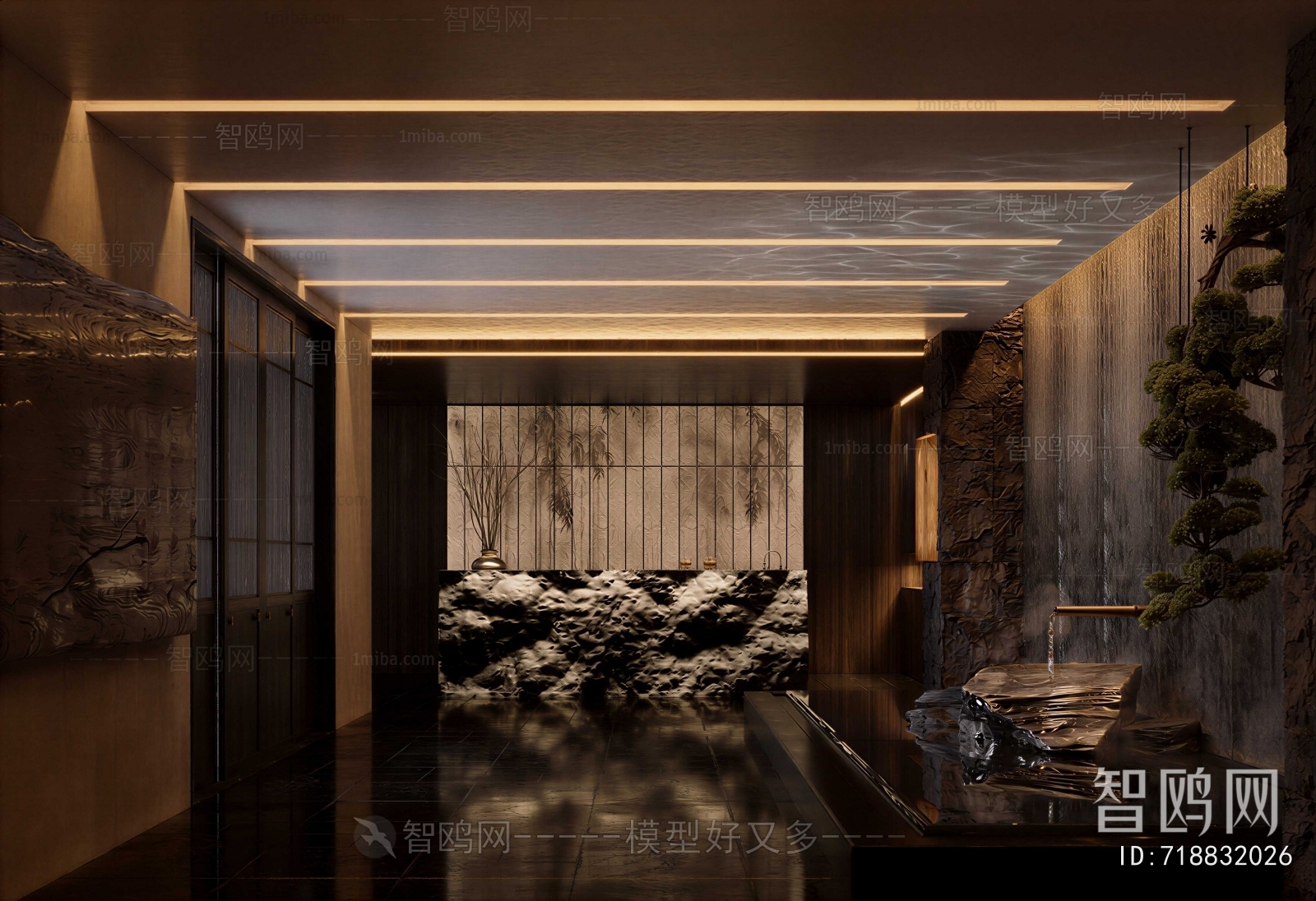 New Chinese Style Lobby Hall