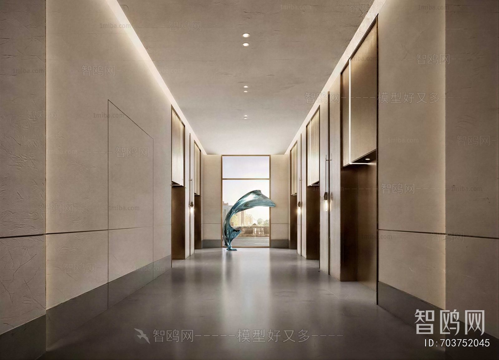 Modern Corridor/elevator Hall